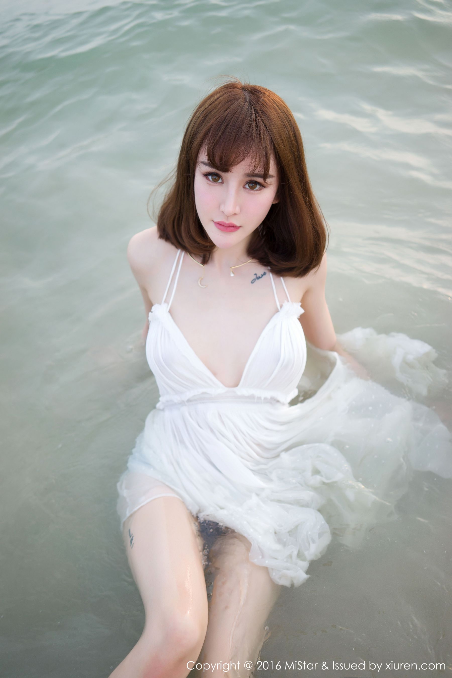 Cheryl青树《海滩湿身+比基尼》 [魅妍社MiStar] Vol.110