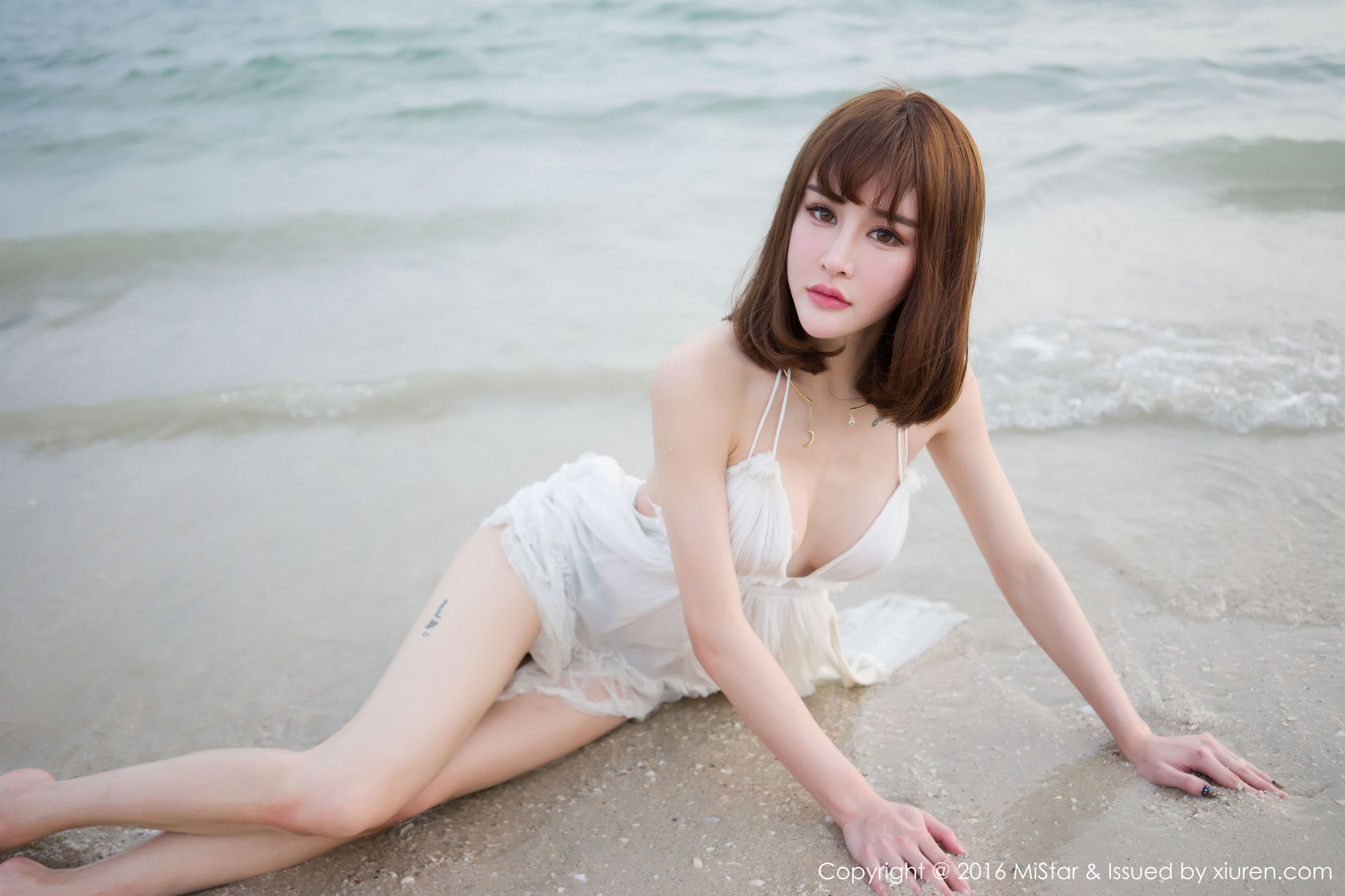 Cheryl青树《海滩湿身+比基尼》 [魅妍社MiStar] Vol.110