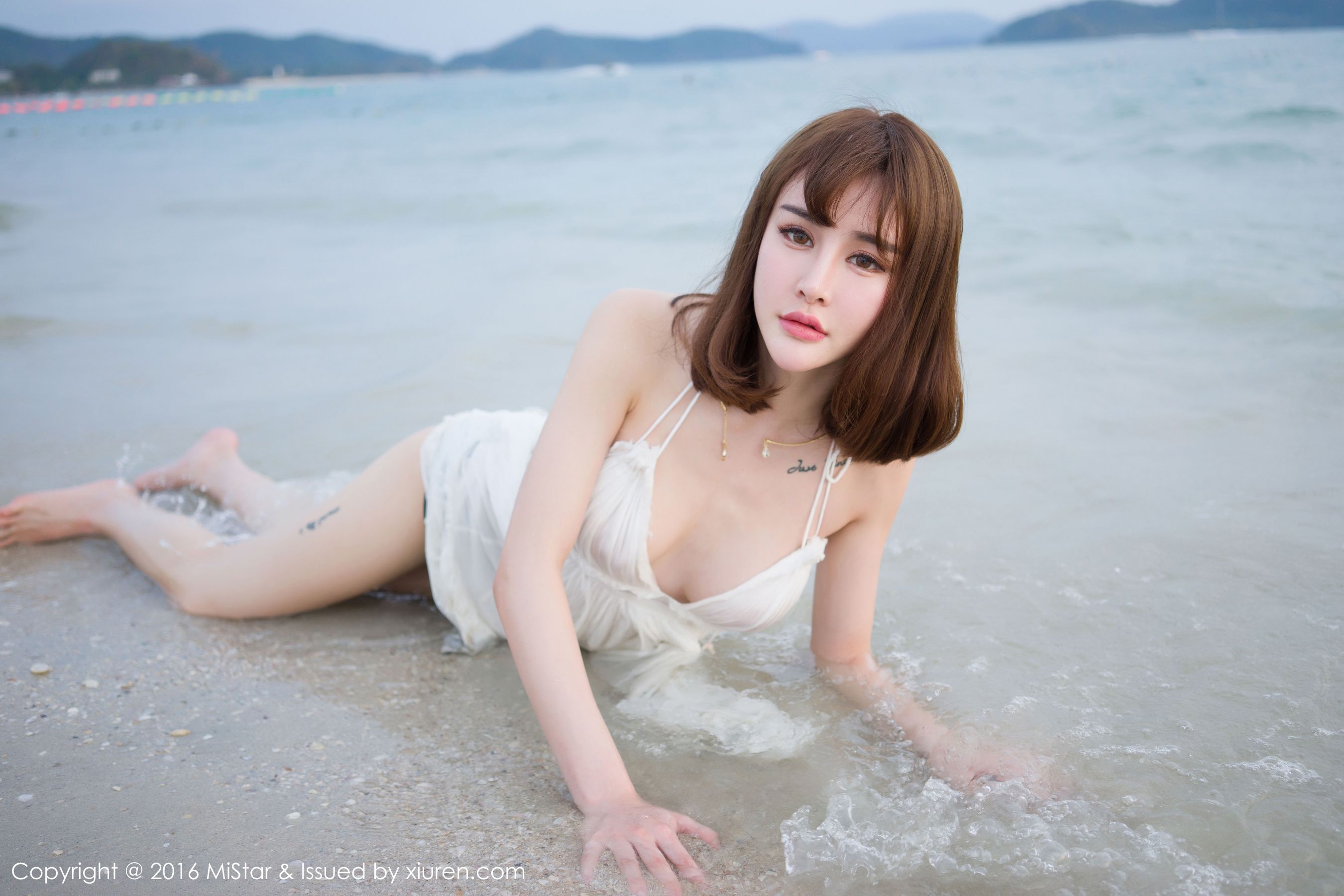 Cheryl青树《海滩湿身+比基尼》 [魅妍社MiStar] Vol.110