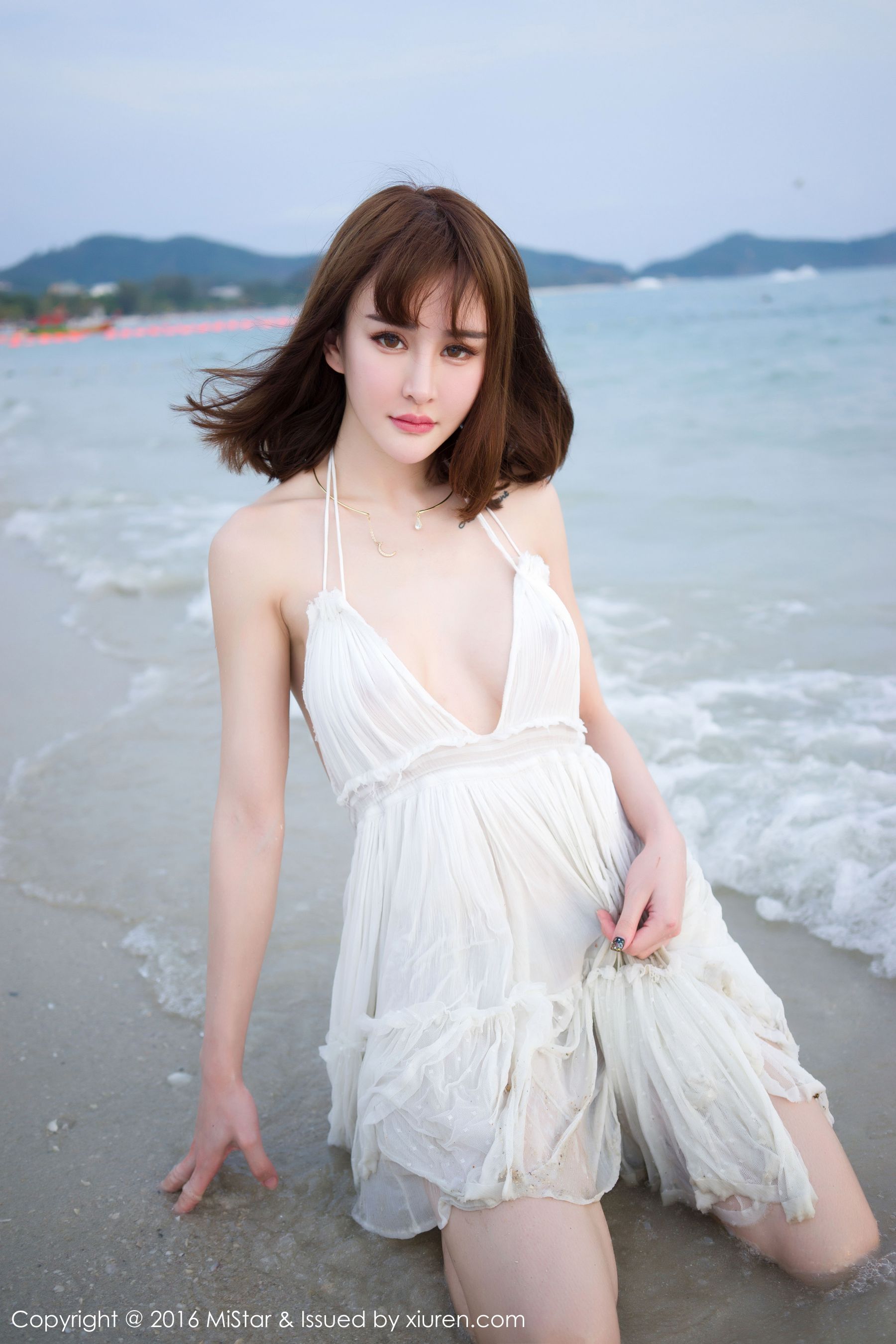Cheryl青树《海滩湿身+比基尼》 [魅妍社MiStar] Vol.110
