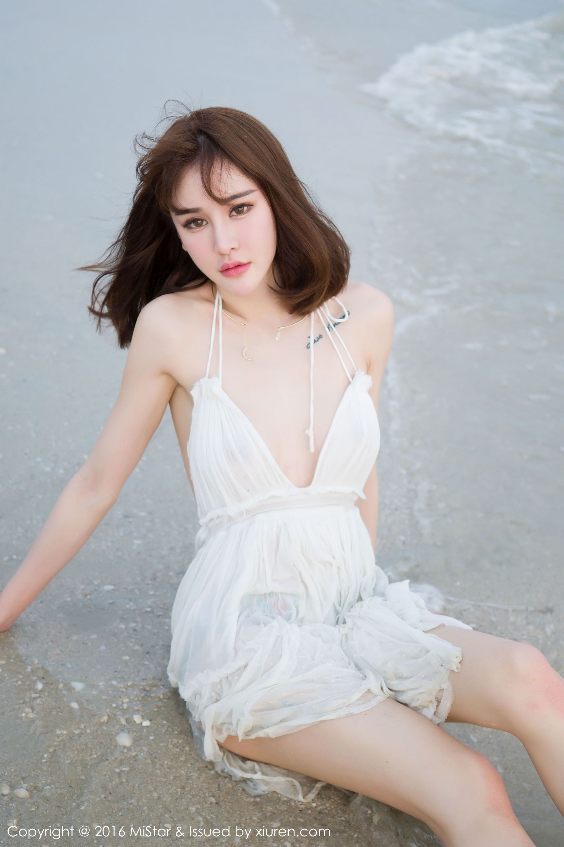 Cheryl青树《海滩湿身+比基尼》 [魅妍社MiStar] Vol.110