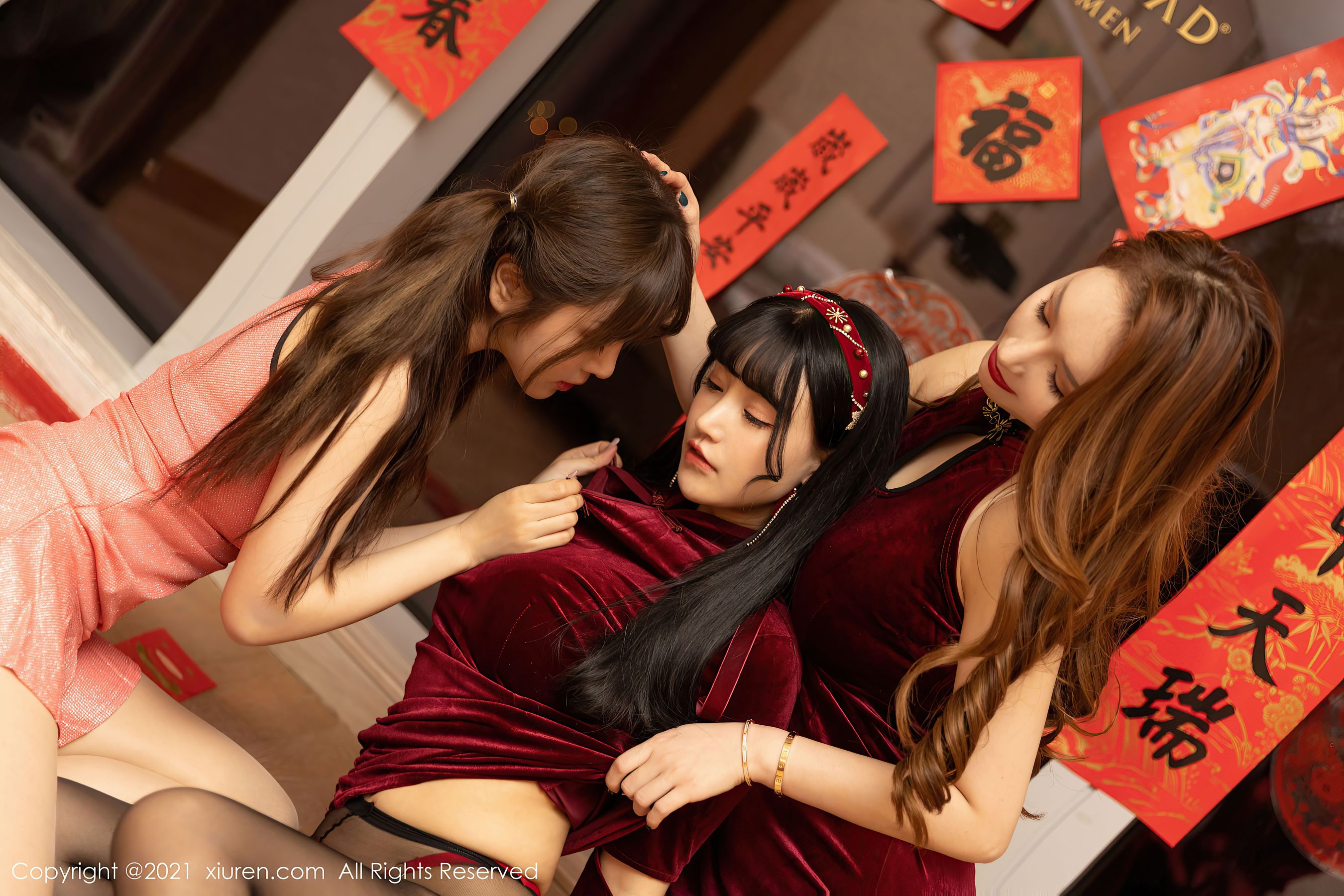 [秀人XIUREN] No.3096 @Egg-尤妮丝&@王雨纯&@朱可儿Flower