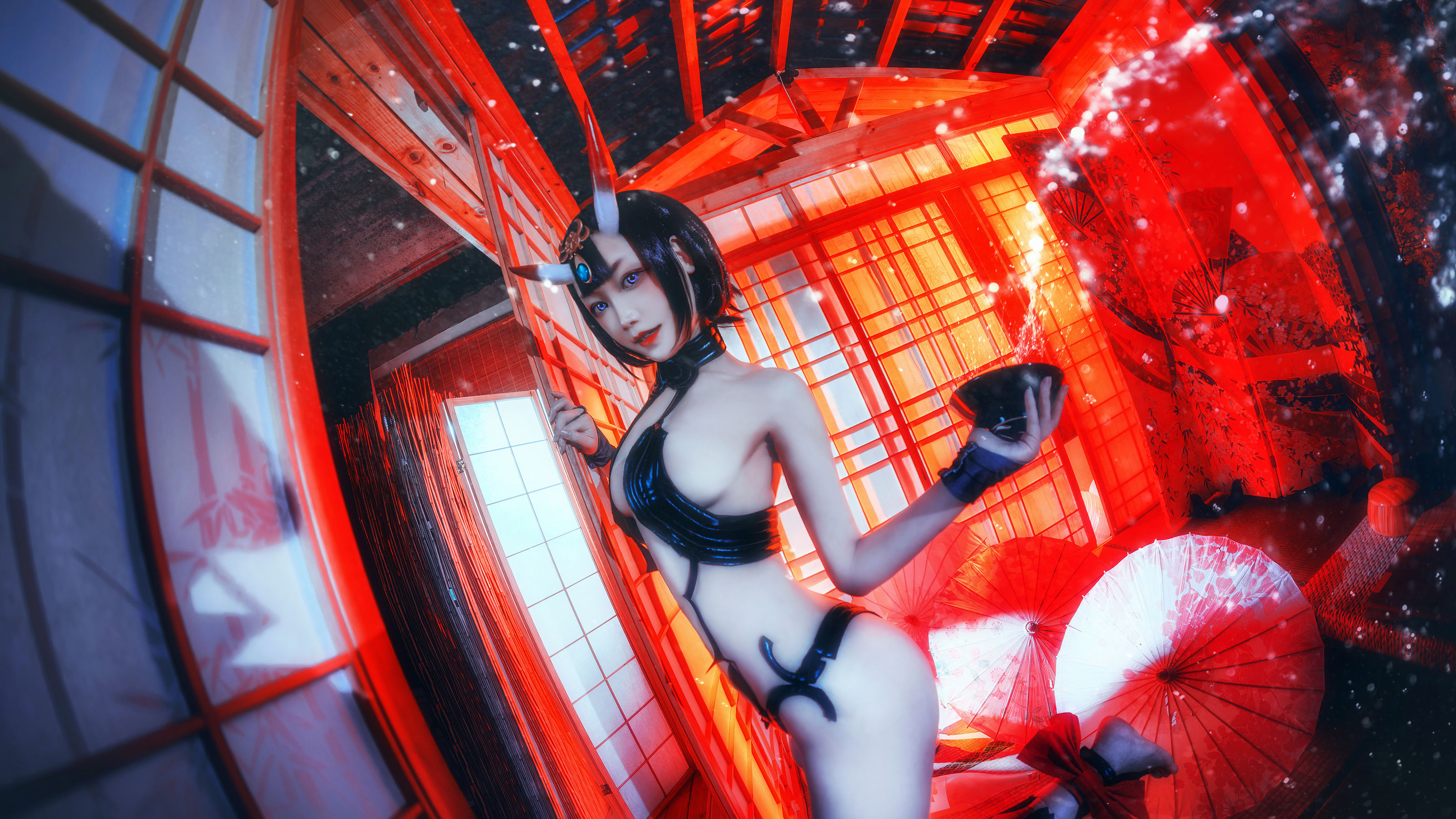 [COS福利] COS少女星野咪兔 - 酒吞童子
