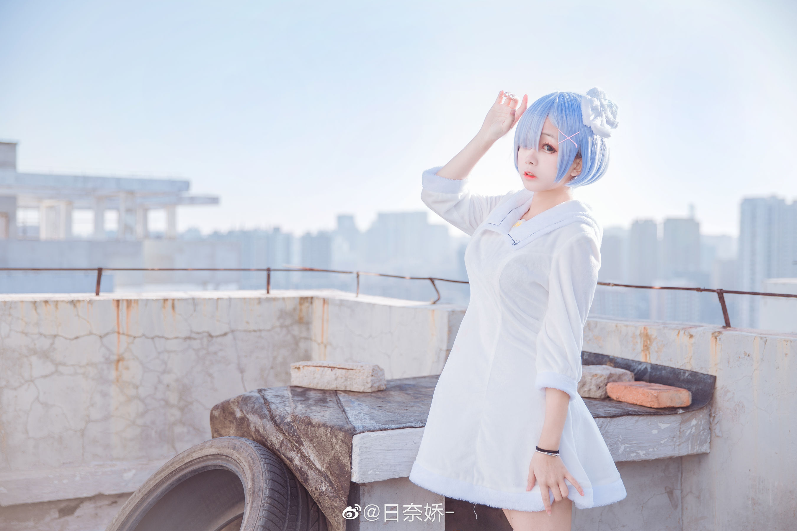 [COS福利] 日奈娇 -  蕾姆 白裙