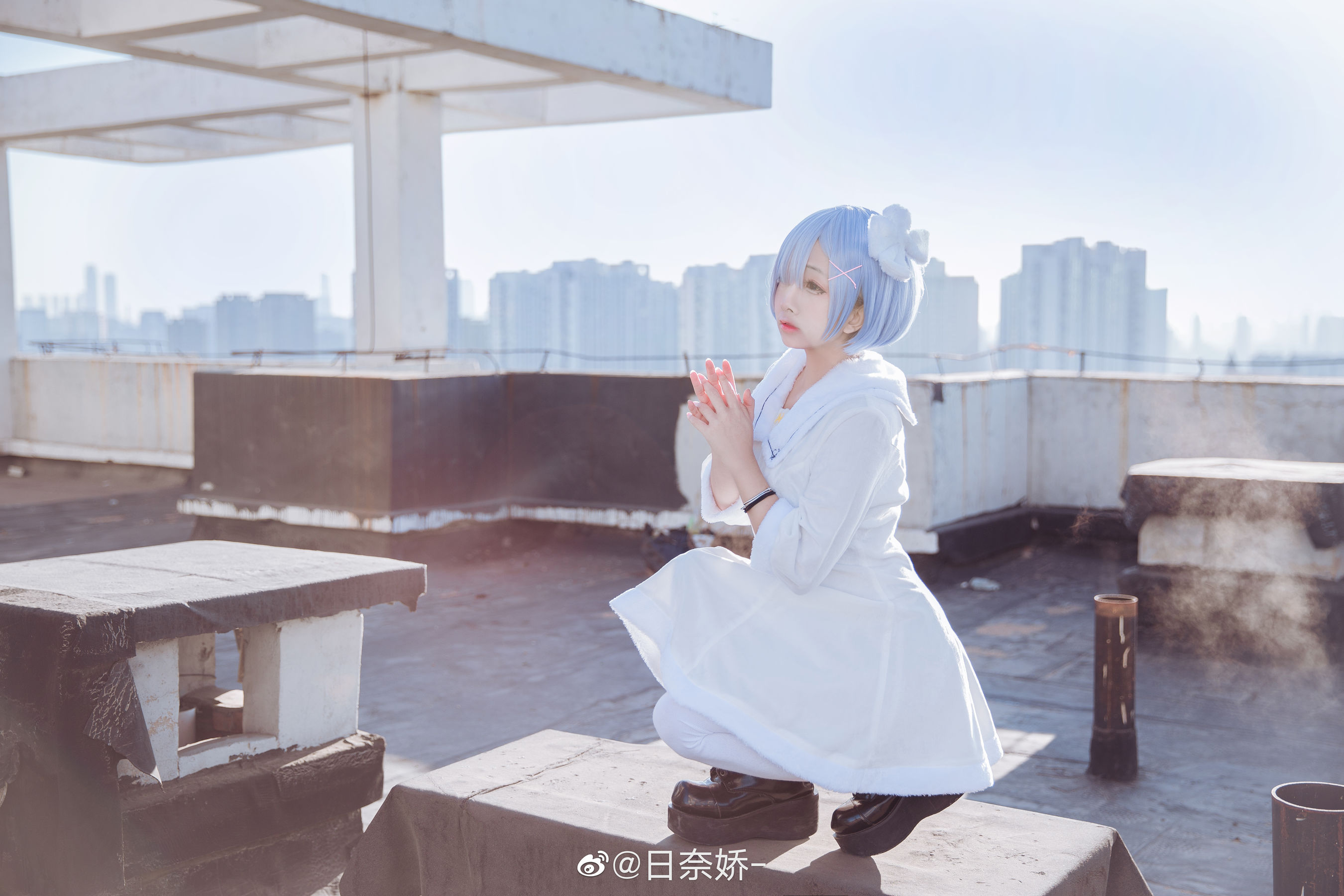 [COS福利] 日奈娇 -  蕾姆 白裙