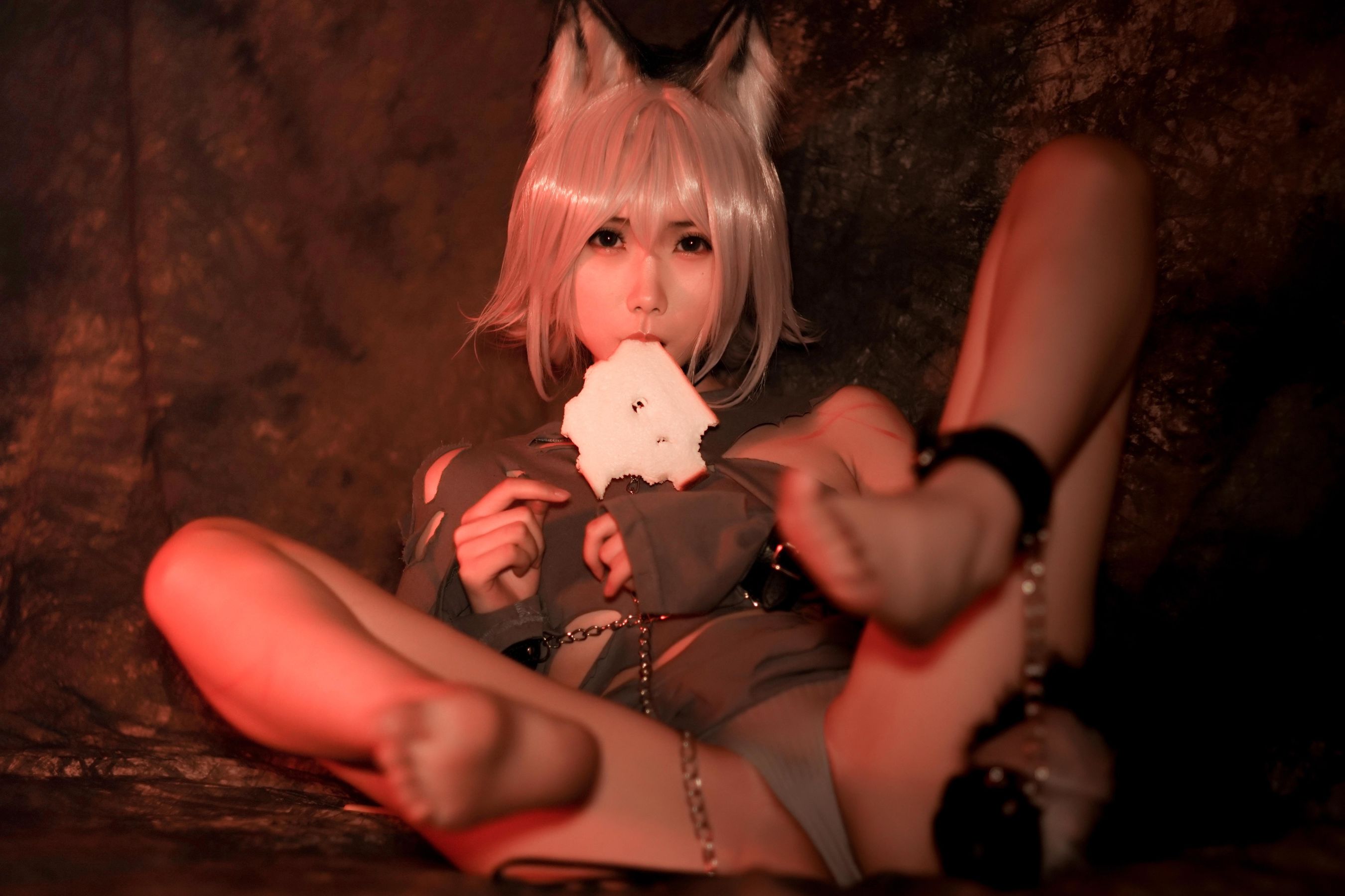 [COS福利] 动漫博主曉美媽 - 奴隶狼少女