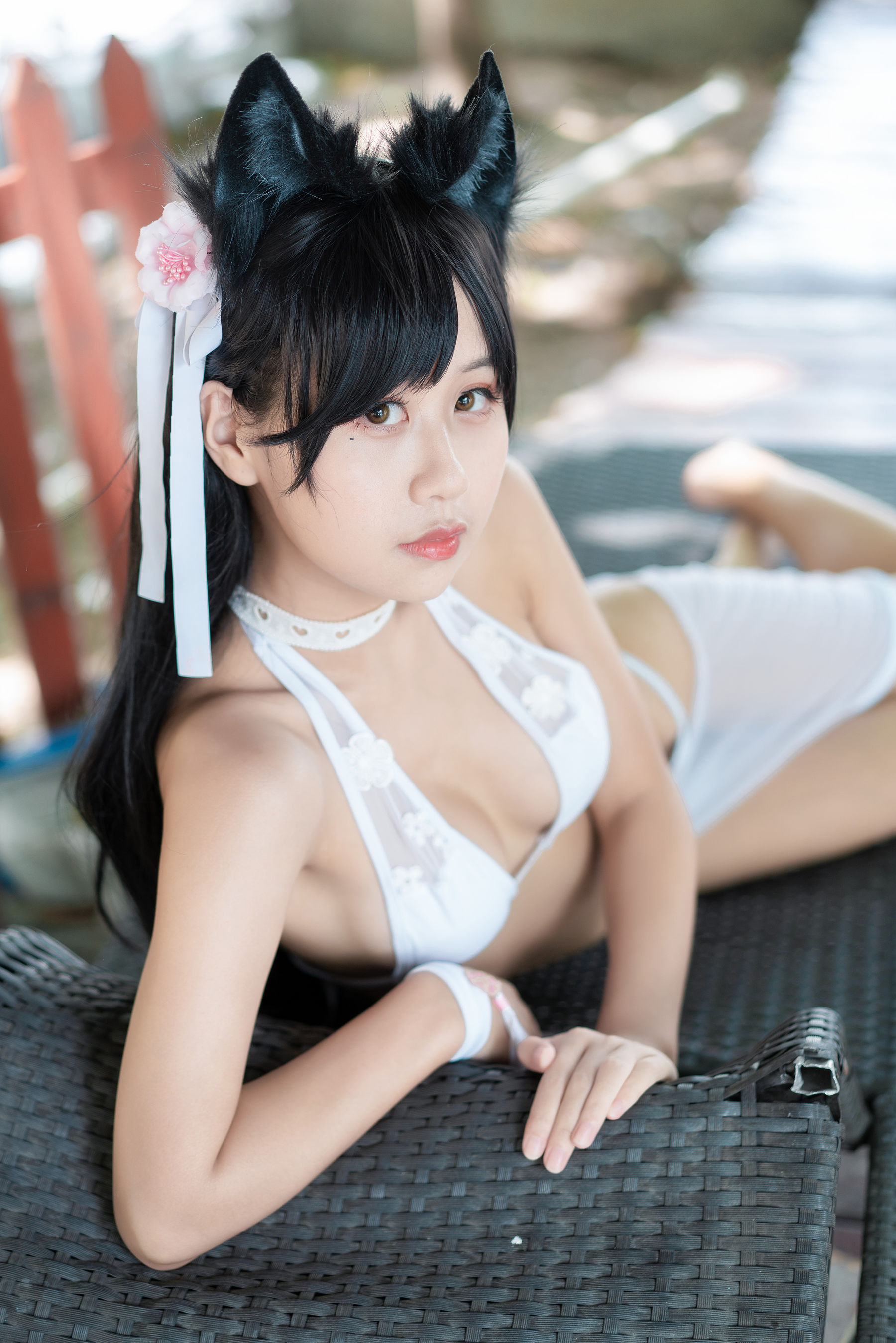 [COS福利] 阳光美少女萌芽儿o0 - 爱宕泳装