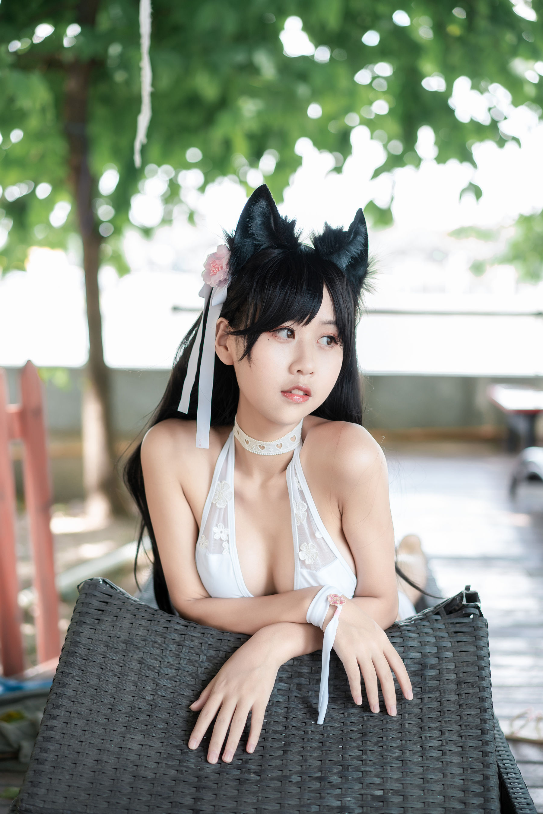 [COS福利] 阳光美少女萌芽儿o0 - 爱宕泳装
