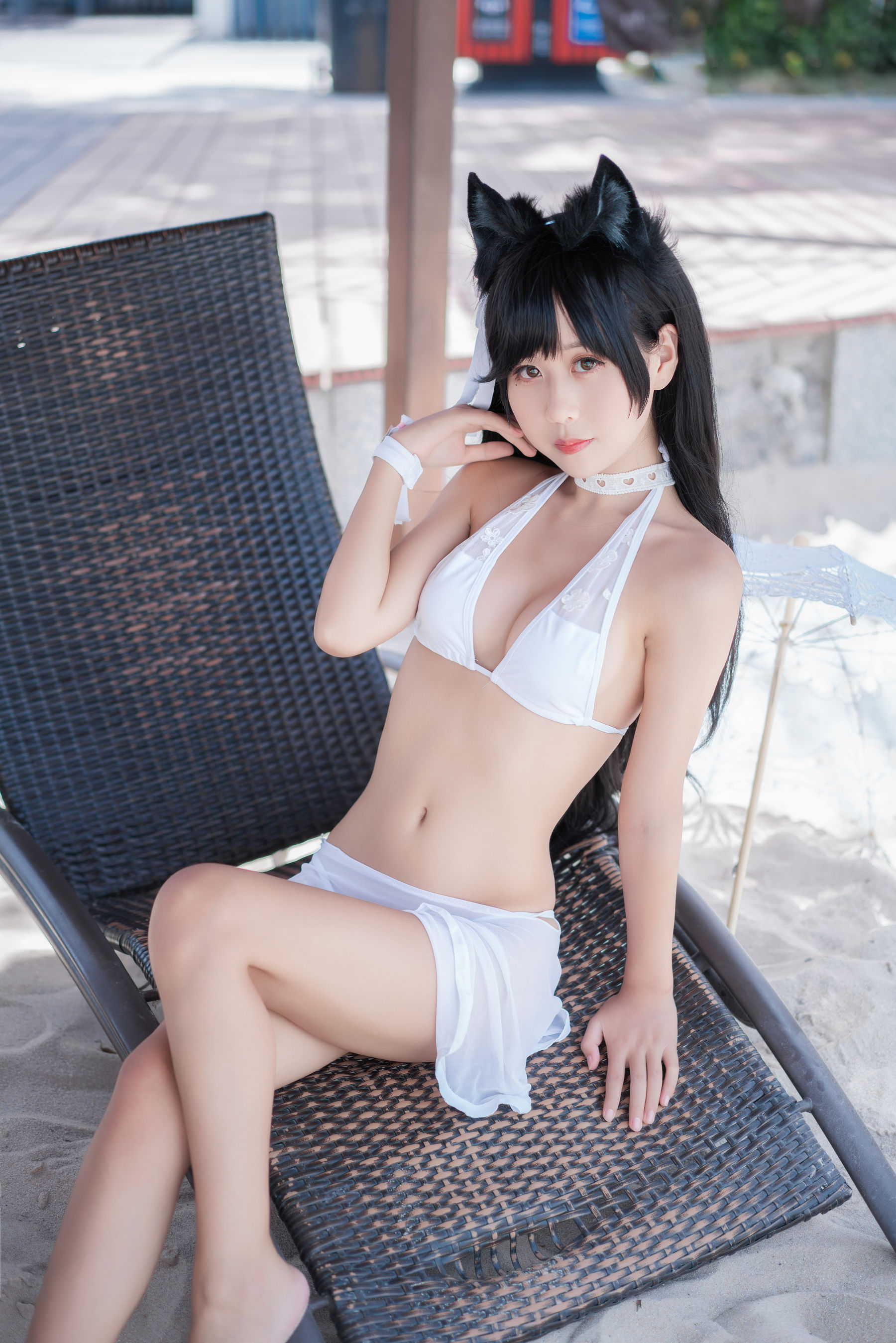 [COS福利] 阳光美少女萌芽儿o0 - 爱宕泳装