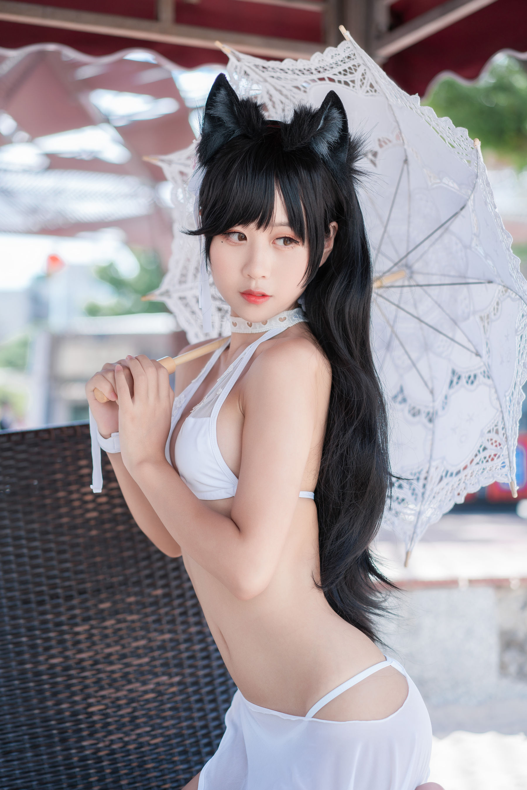 [COS福利] 阳光美少女萌芽儿o0 - 爱宕泳装