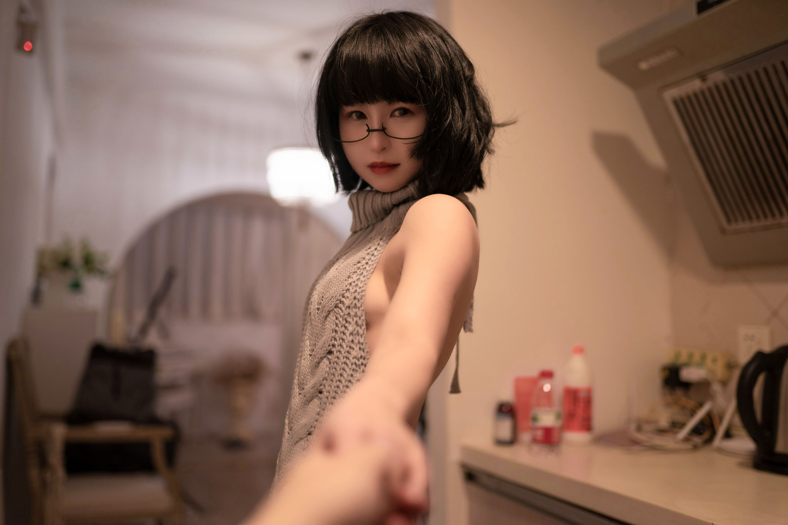 [COS福利] 美少女晕崽 - 维修洗衣机