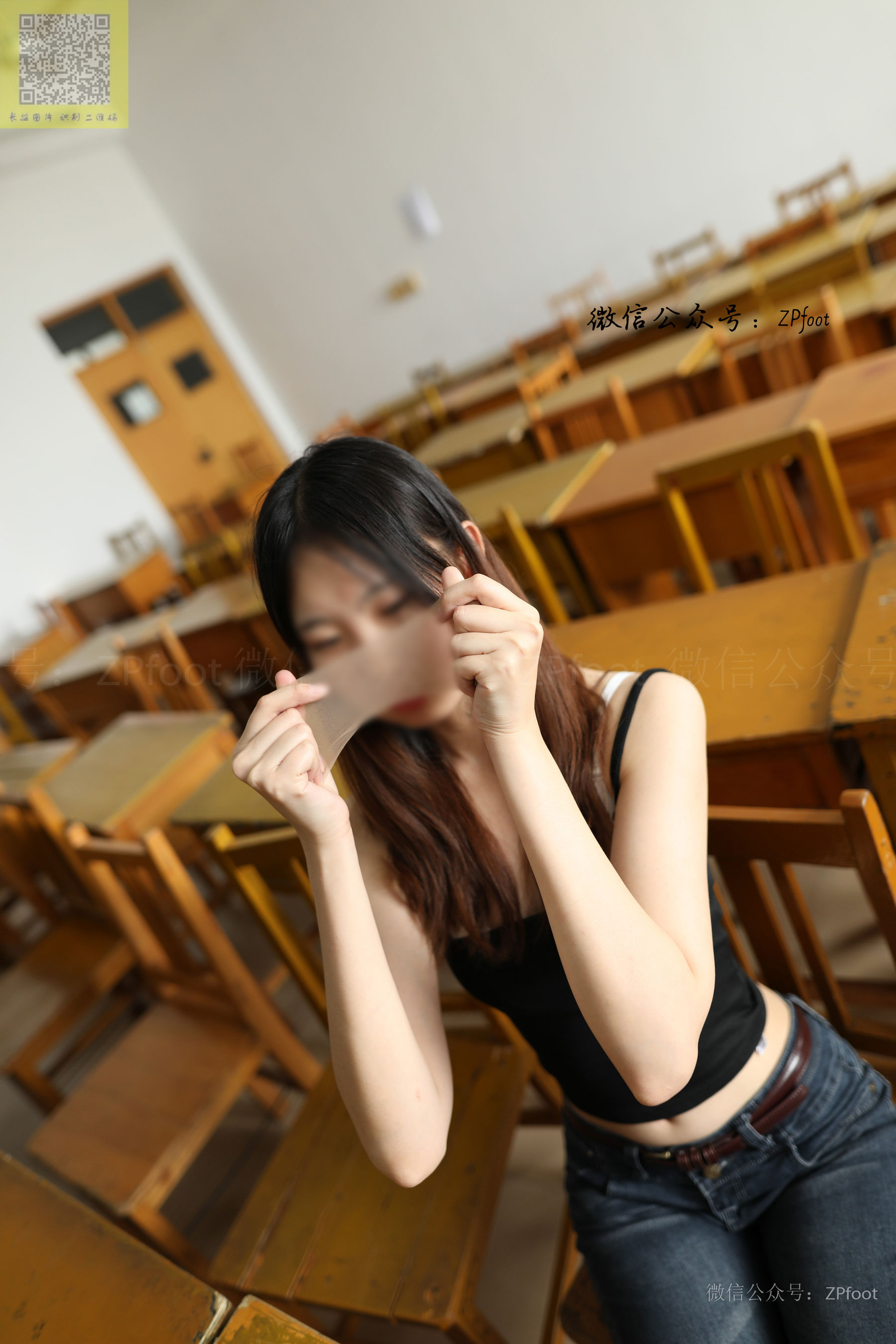 [LSS山茶摄影] NO.287 高跟紧身牛仔裤