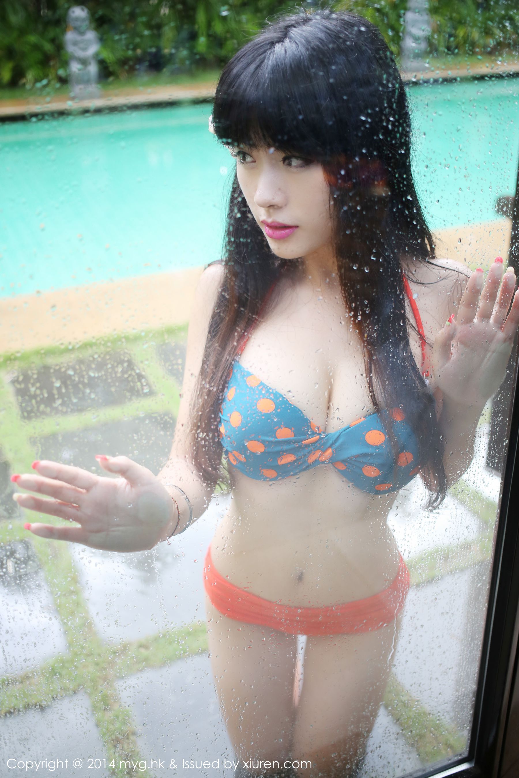 刘雪妮Verna《三亚旅拍》比基尼+透视内衣 [美媛馆MyGirl] Vol.045
