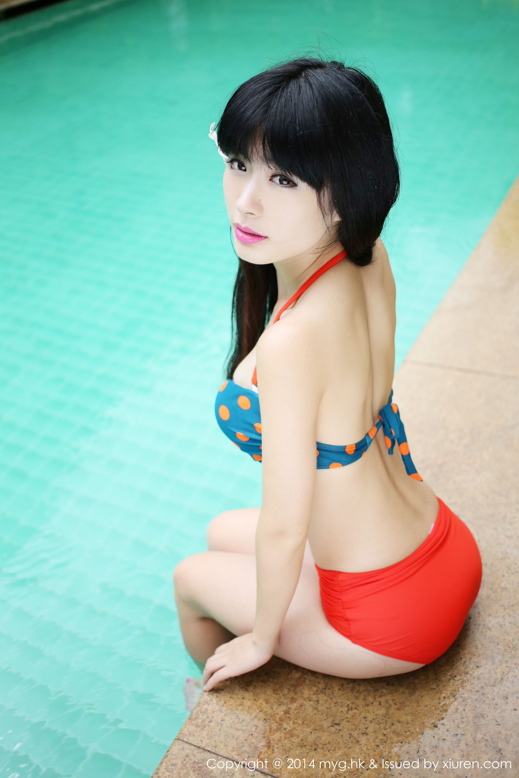 刘雪妮Verna《三亚旅拍》比基尼+透视内衣 [美媛馆MyGirl] Vol.045