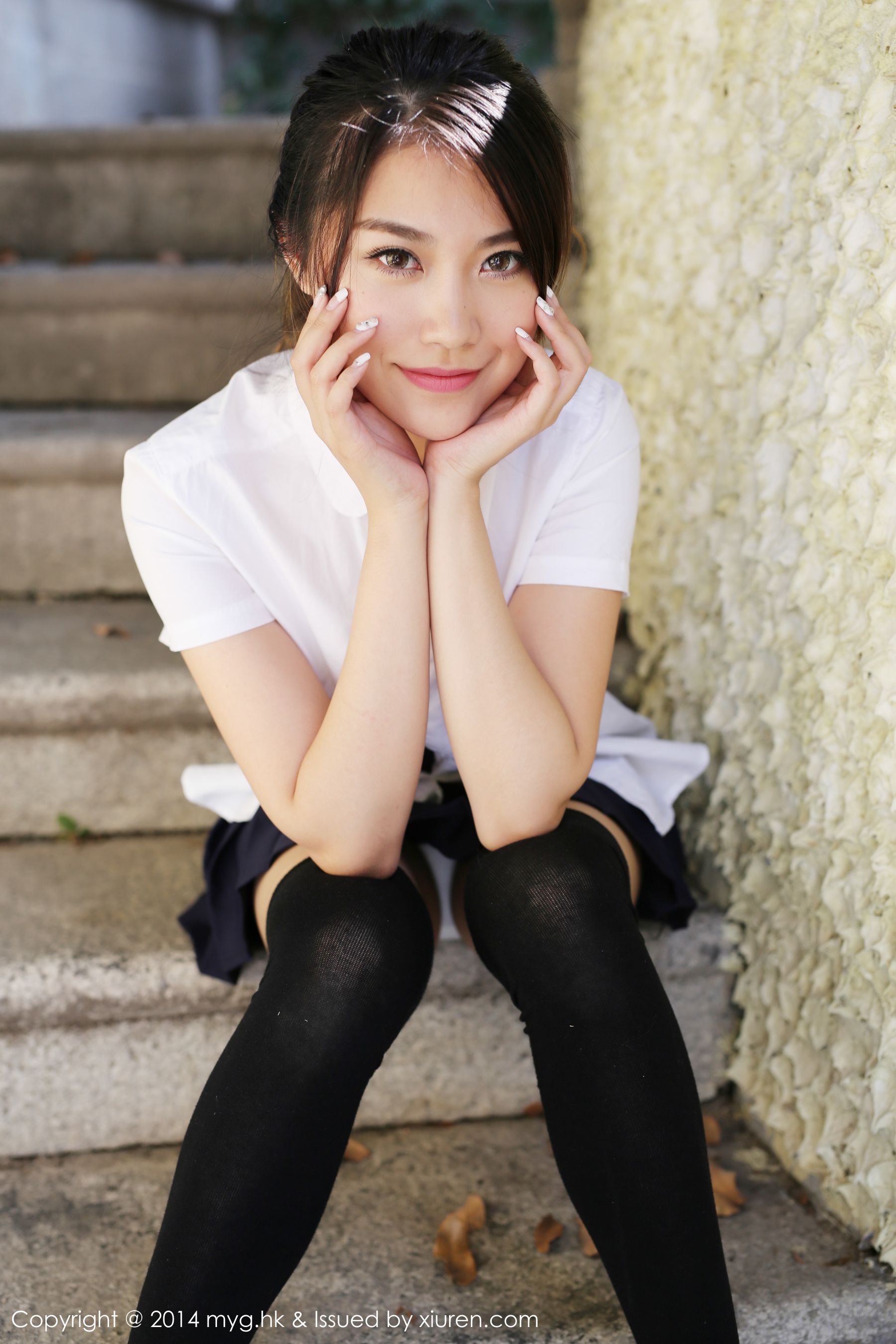 许诺Sabrina《厦门旅拍》内衣+校服系列 [美媛馆MyGirl] Vol.072