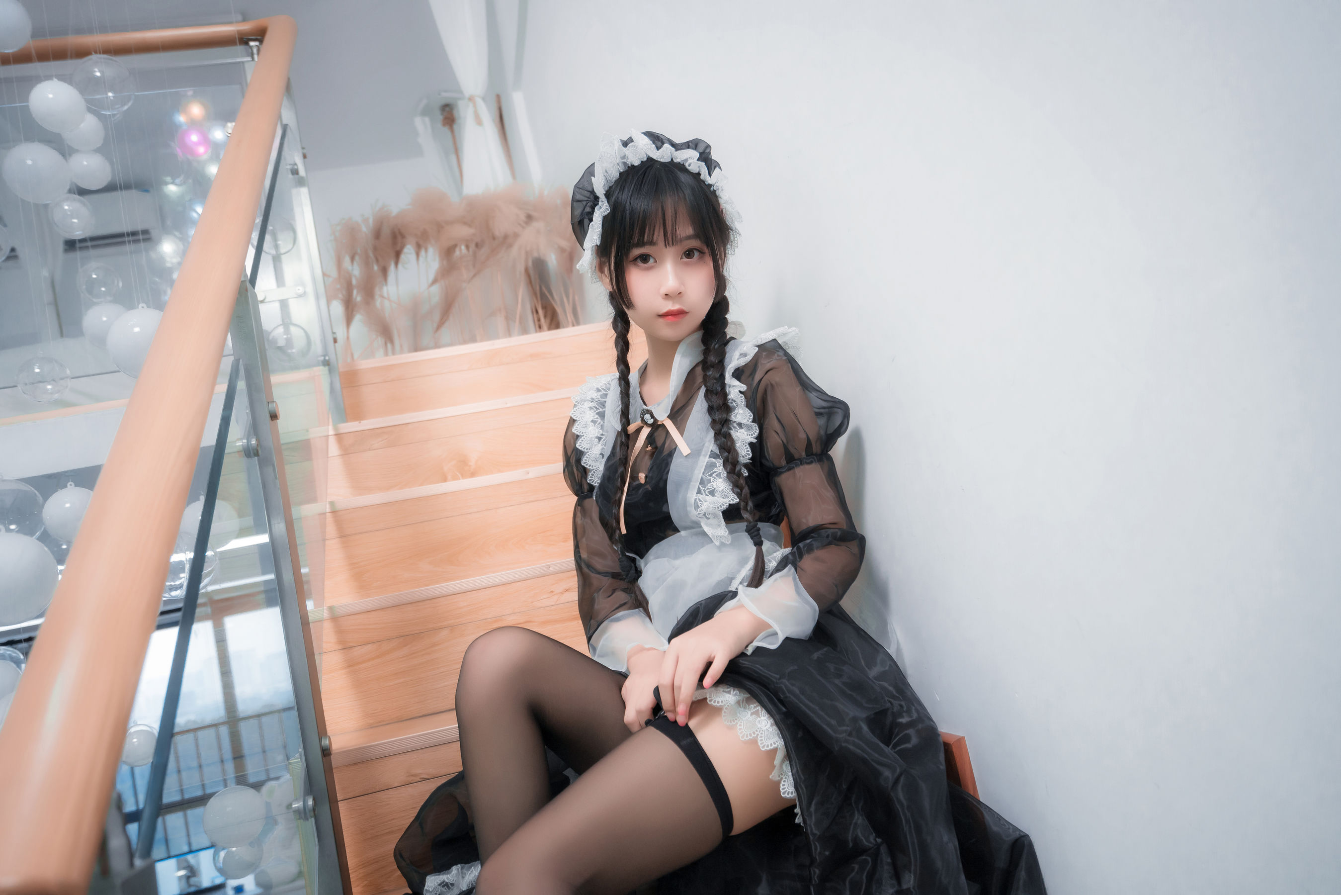 [COS福利] 阳光美少女萌芽儿o0 - 透明女仆2