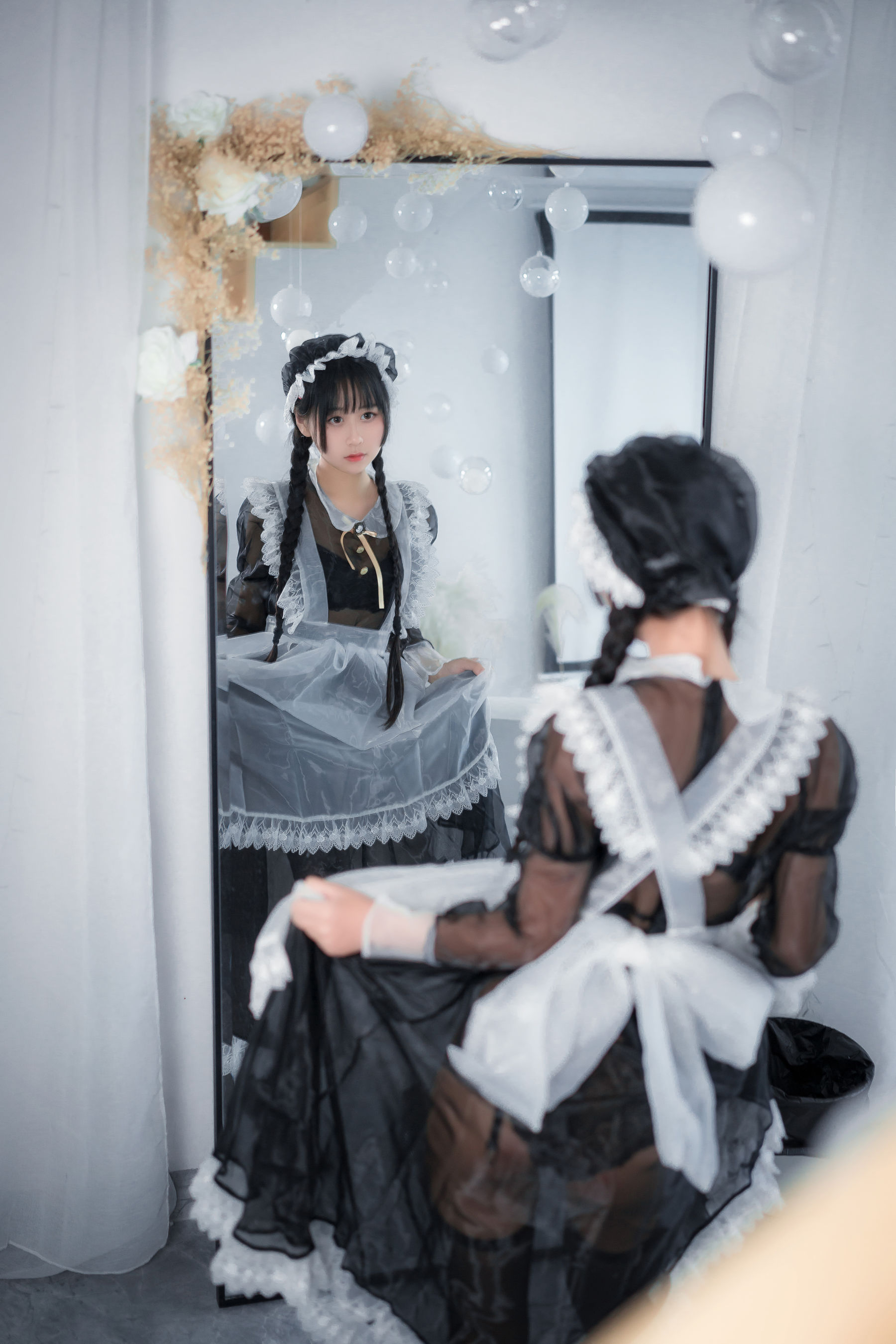 [COS福利] 阳光美少女萌芽儿o0 - 透明女仆2