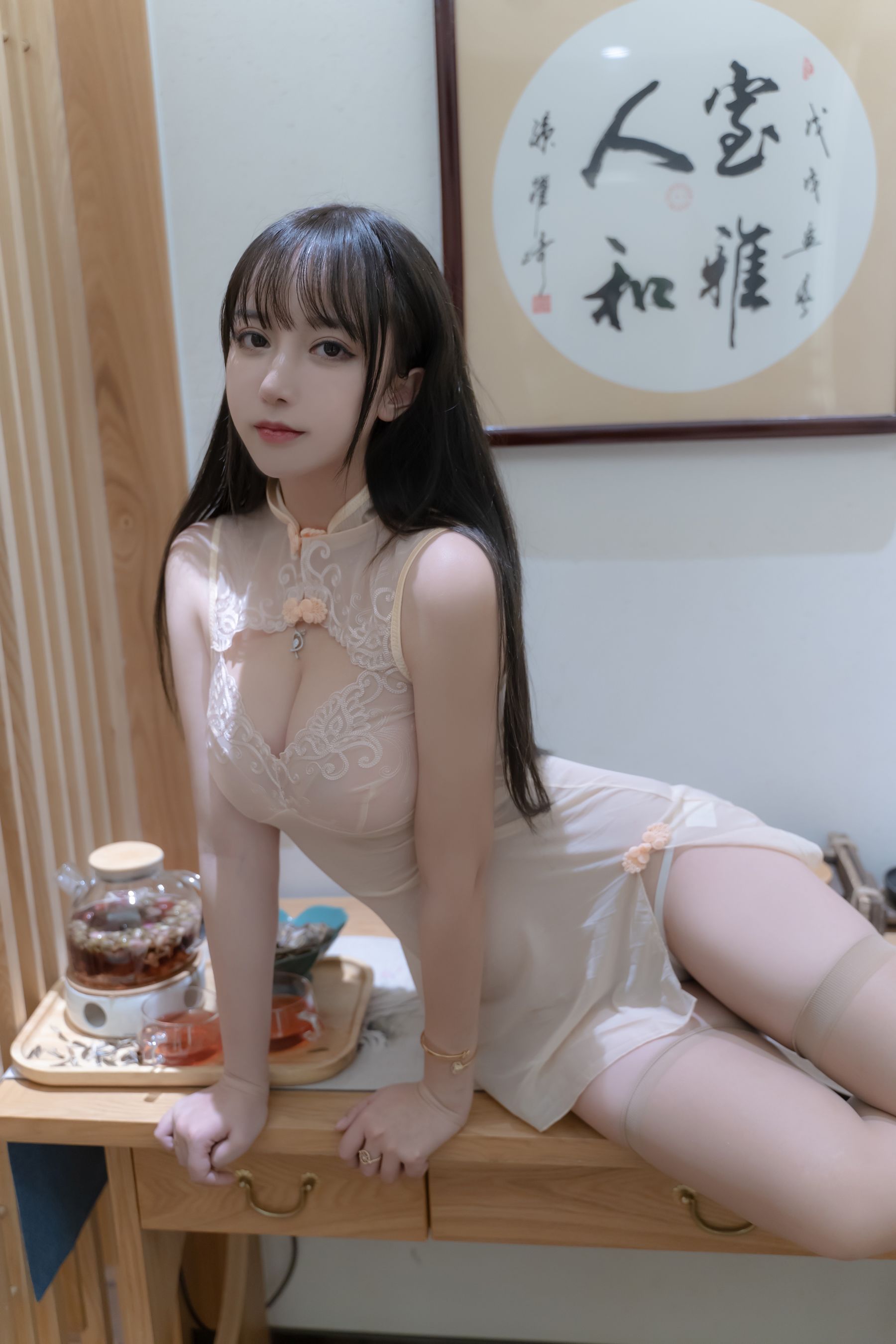[COS福利] 斗鱼米线线sama写真 - 温泉