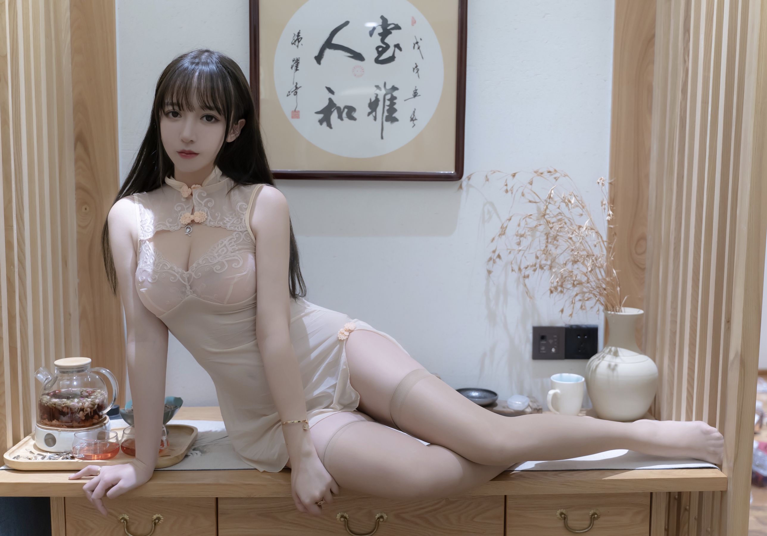 [COS福利] 斗鱼米线线sama写真 - 温泉