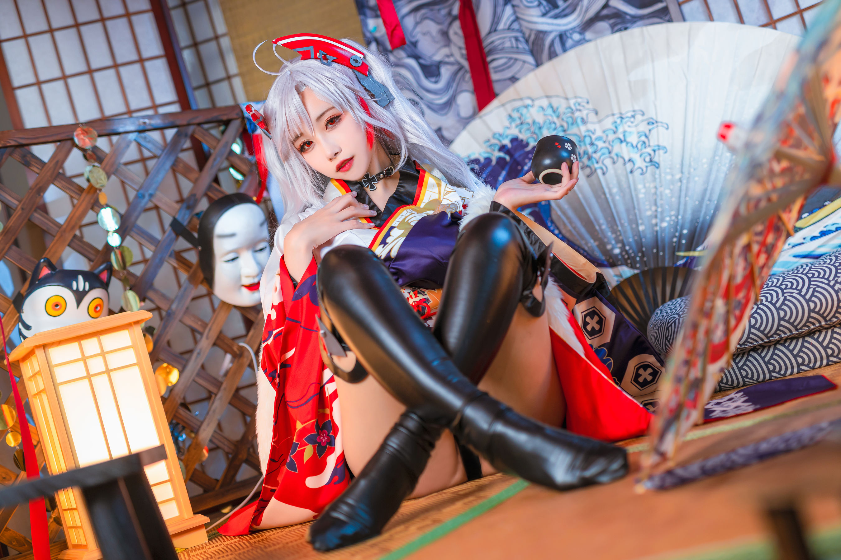 [COS福利] 微博妹子Momoko葵葵 - 欧根之和服