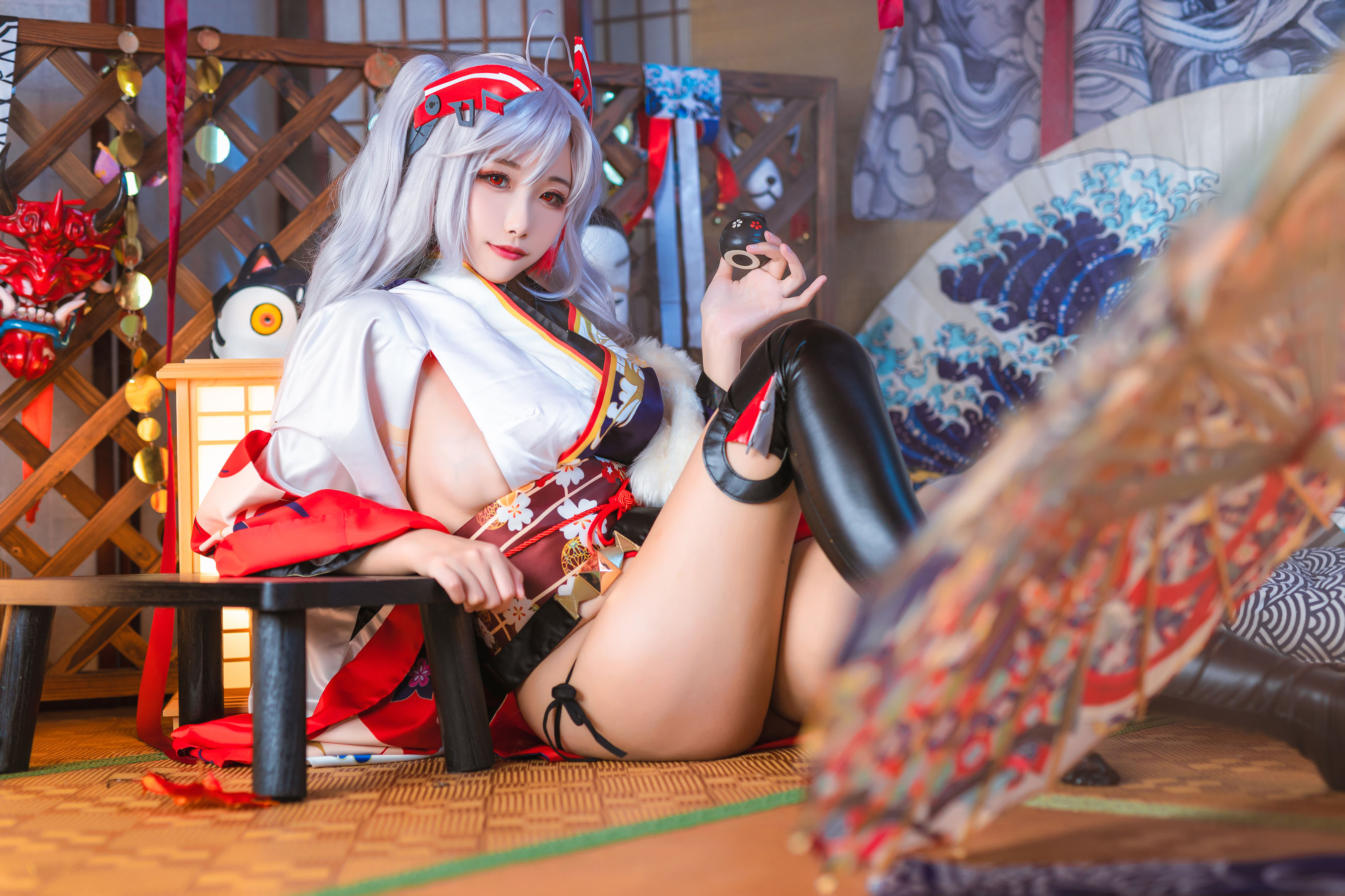 [COS福利] 微博妹子Momoko葵葵 - 欧根之和服
