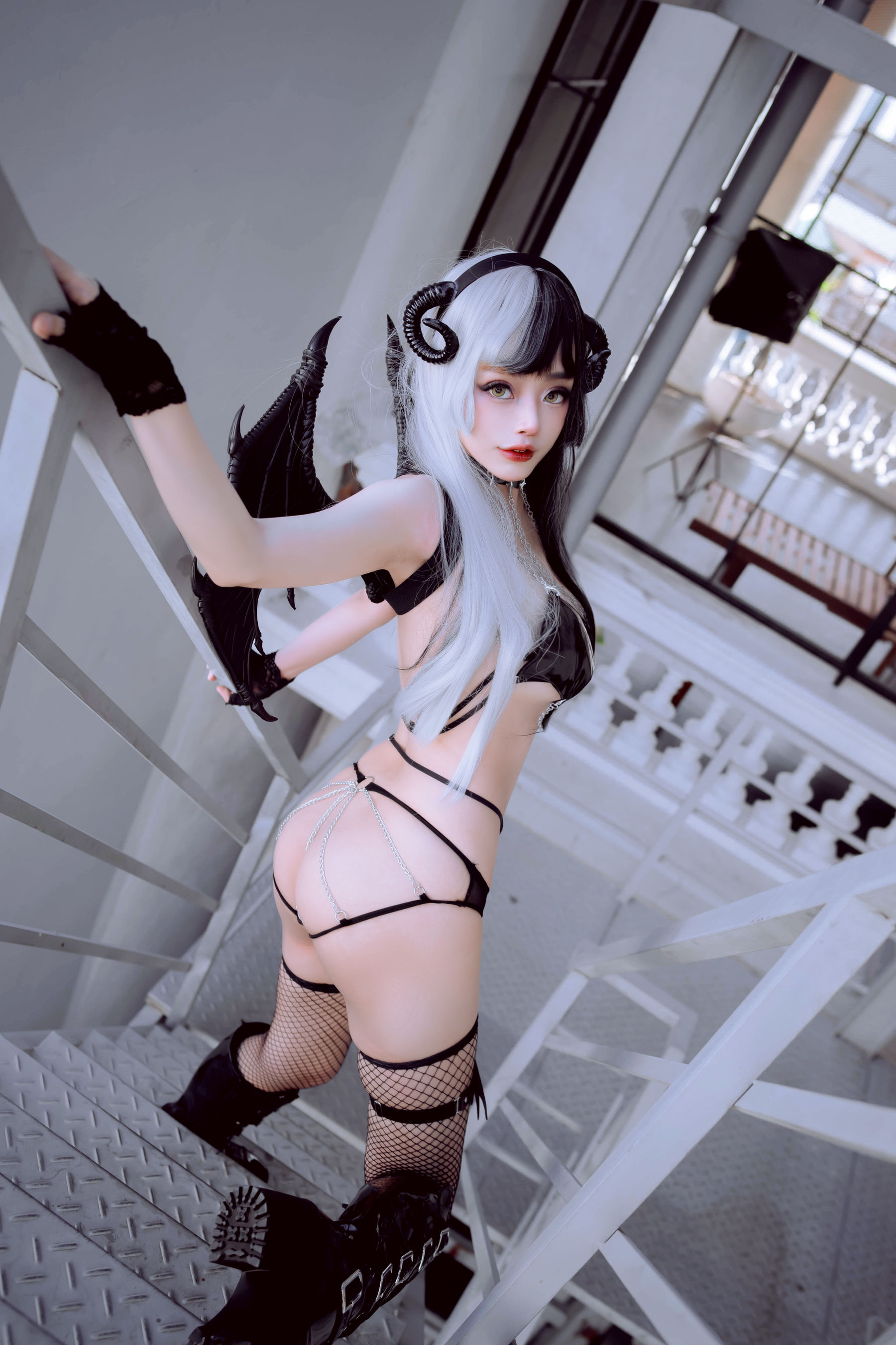 [COS福利] 日本性感萝莉Byoru - Ying Yang Succubus 魅魔