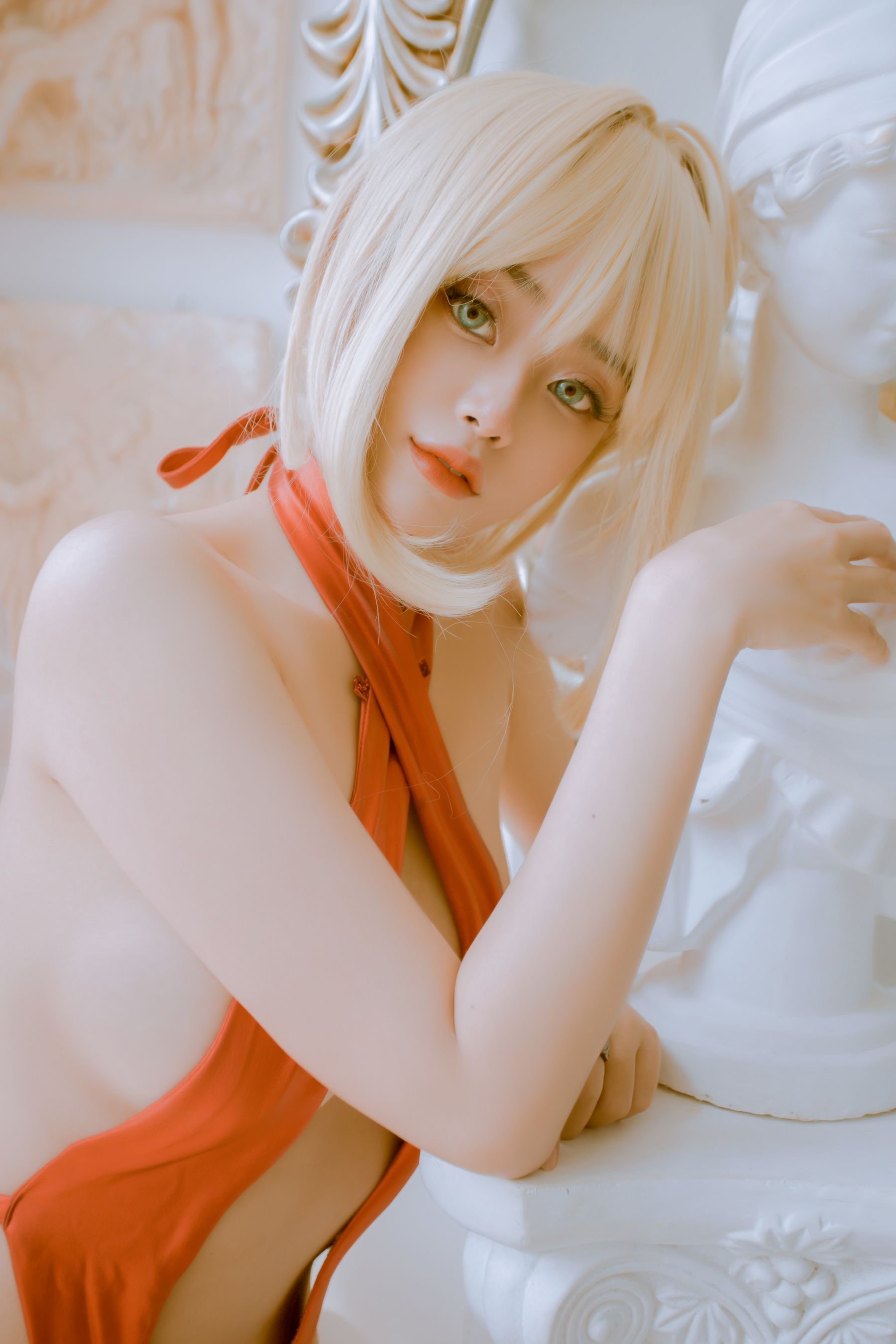 [COS福利] 日本性感萝莉Byoru - Nero Swimsuit 尼禄泳装