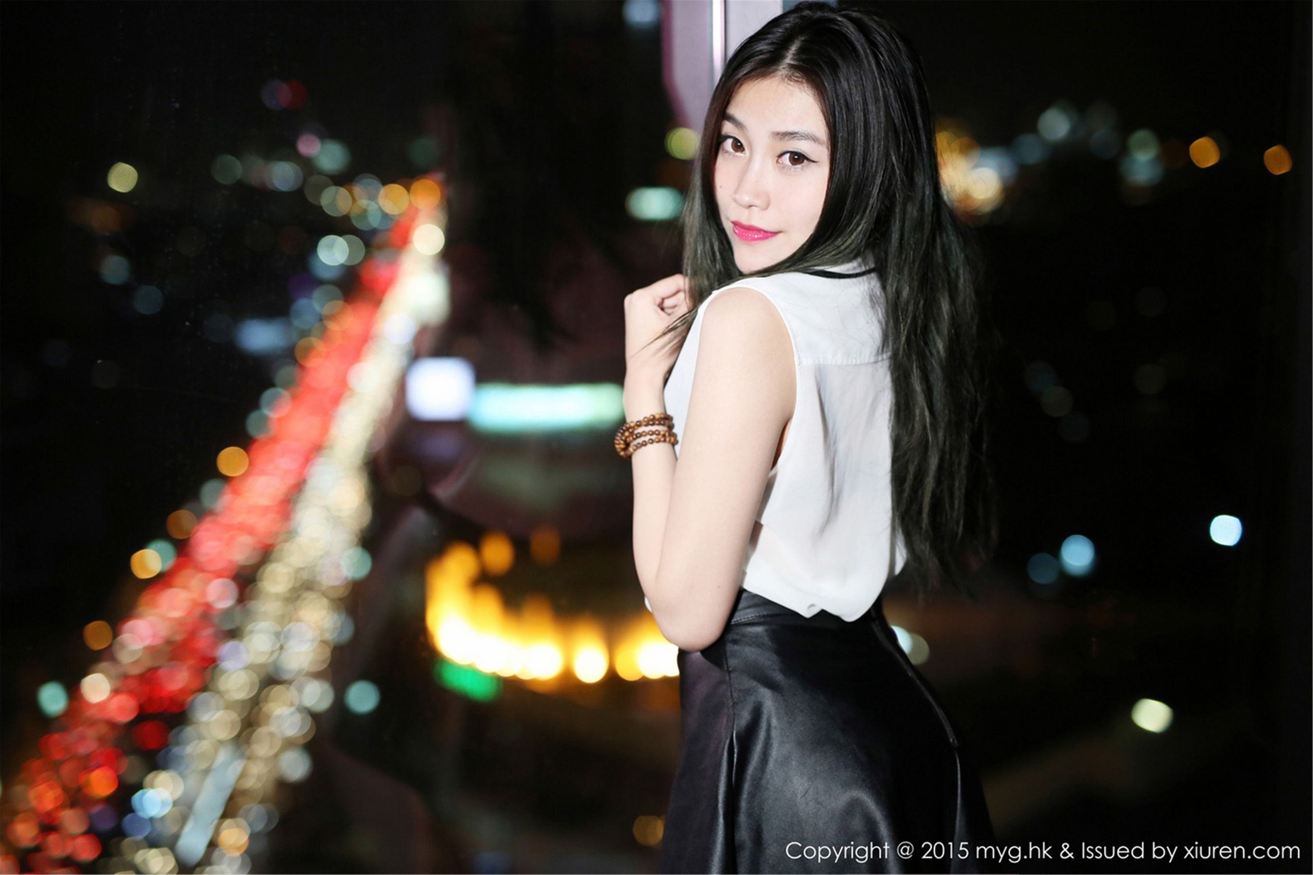 许诺Sabrina《泰国旅拍》性感内衣+圣诞装 [美媛馆MyGirl] Vol.090