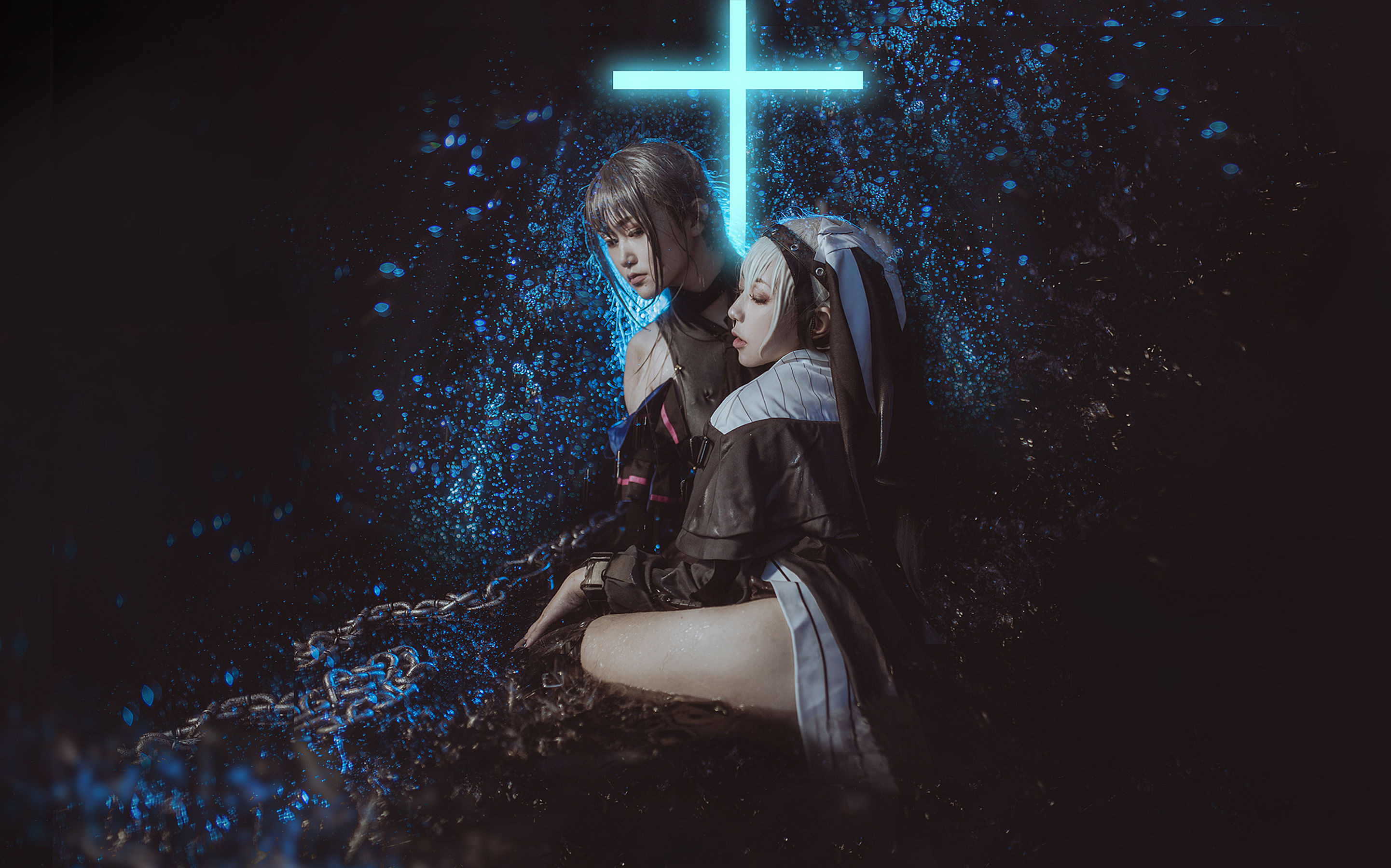 [COS福利] 微博萌妹蓝小沂KiKi - 明日方舟 幽灵鲨