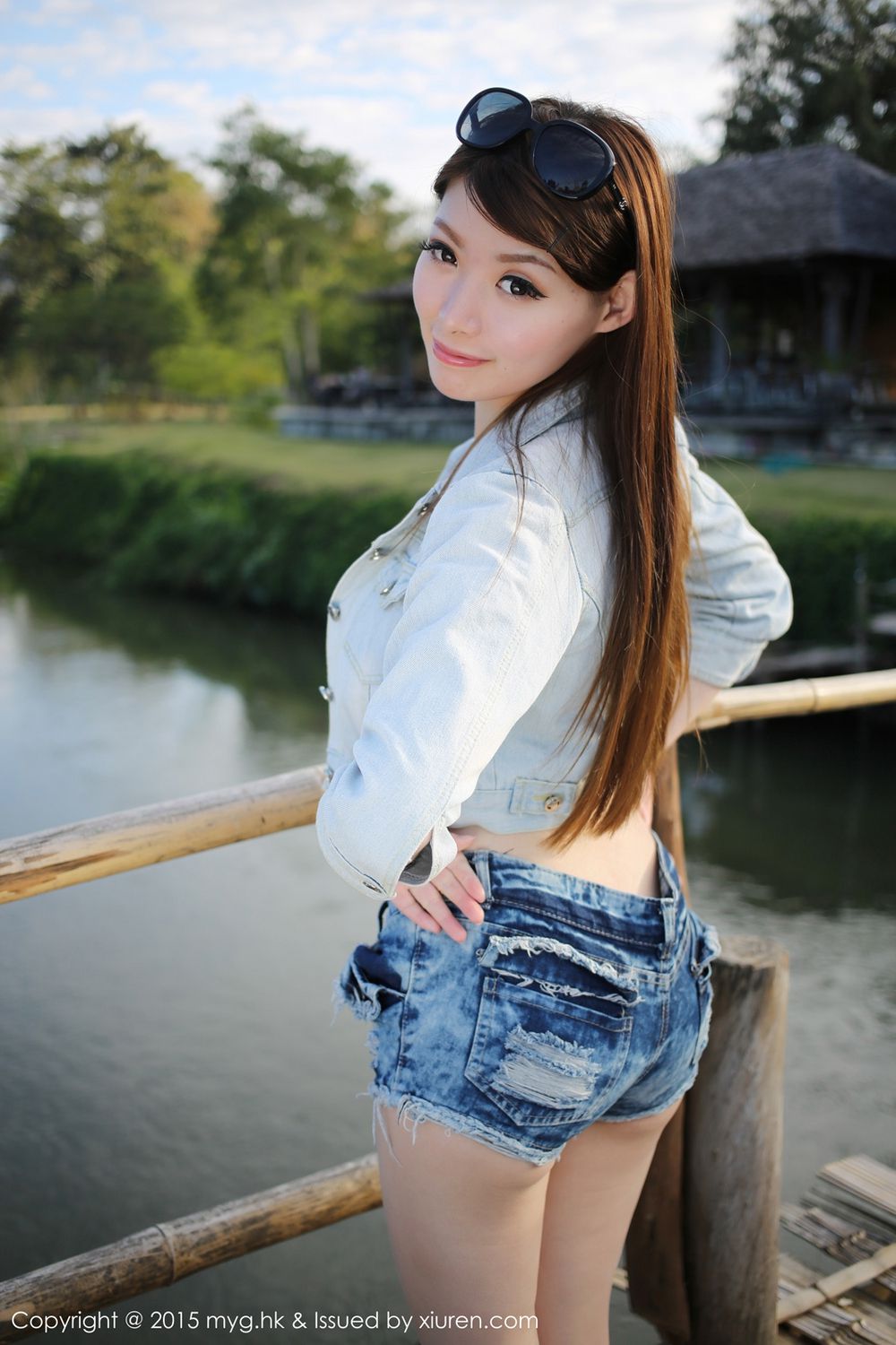 MARA醬《泰国清迈旅拍》牛仔热裤+唯美薄纱 [美媛馆MyGirl] Vol.094