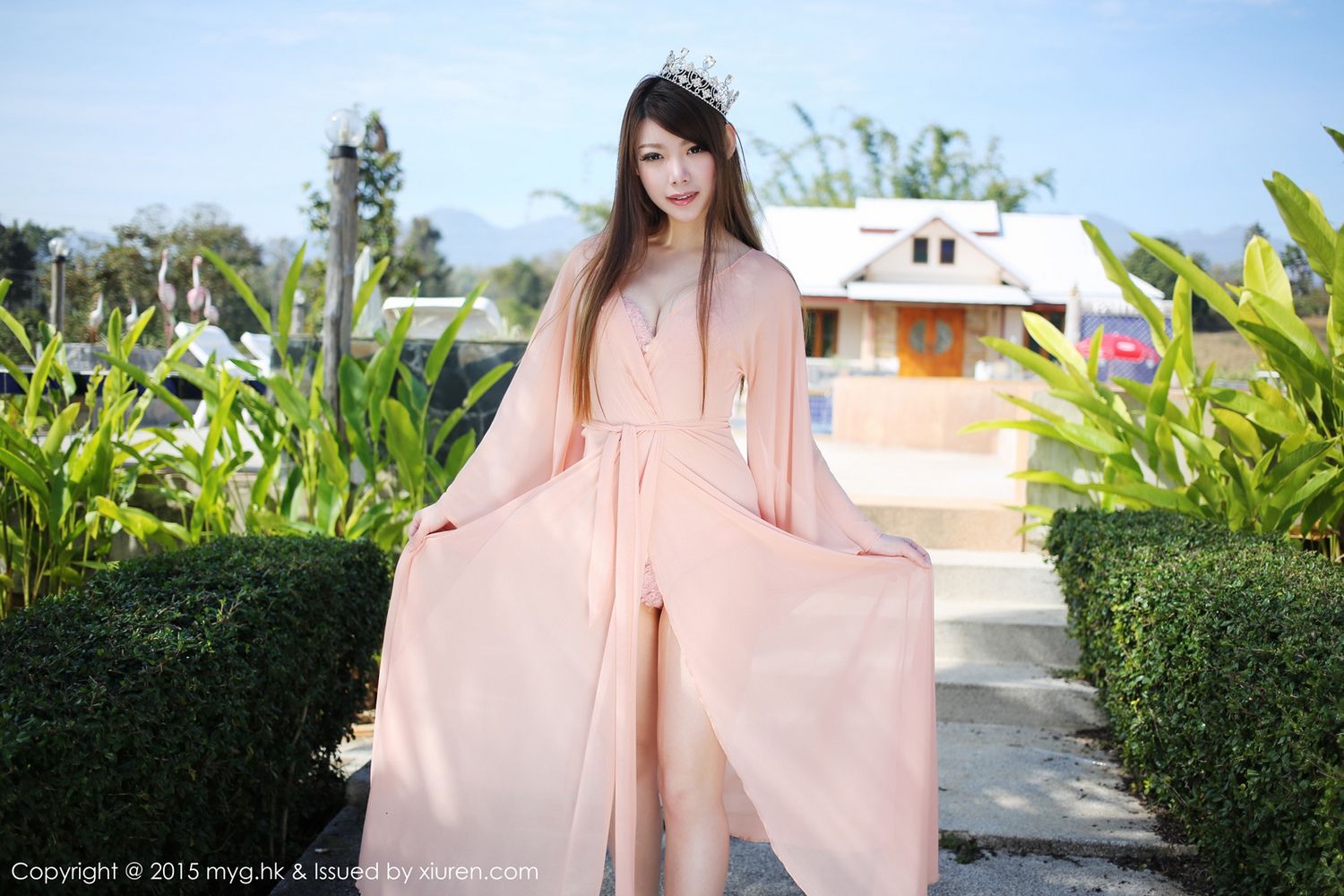 MARA醬《泰国清迈旅拍》牛仔热裤+唯美薄纱 [美媛馆MyGirl] Vol.094
