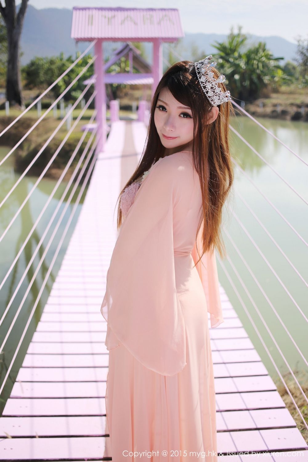 MARA醬《泰国清迈旅拍》牛仔热裤+唯美薄纱 [美媛馆MyGirl] Vol.094