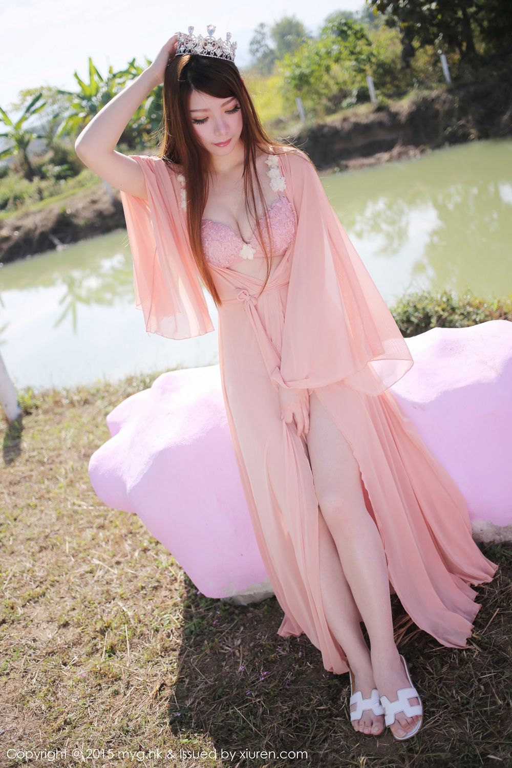 MARA醬《泰国清迈旅拍》牛仔热裤+唯美薄纱 [美媛馆MyGirl] Vol.094