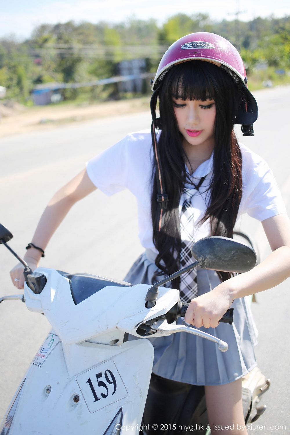 杨晓青儿《比基尼+校服外拍》 [美媛馆MyGirl] Vol.096