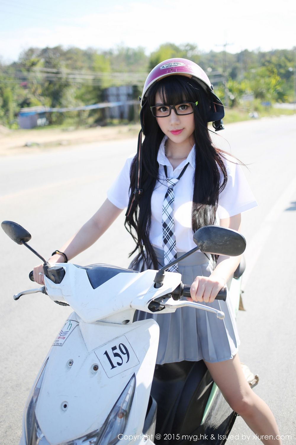杨晓青儿《比基尼+校服外拍》 [美媛馆MyGirl] Vol.096