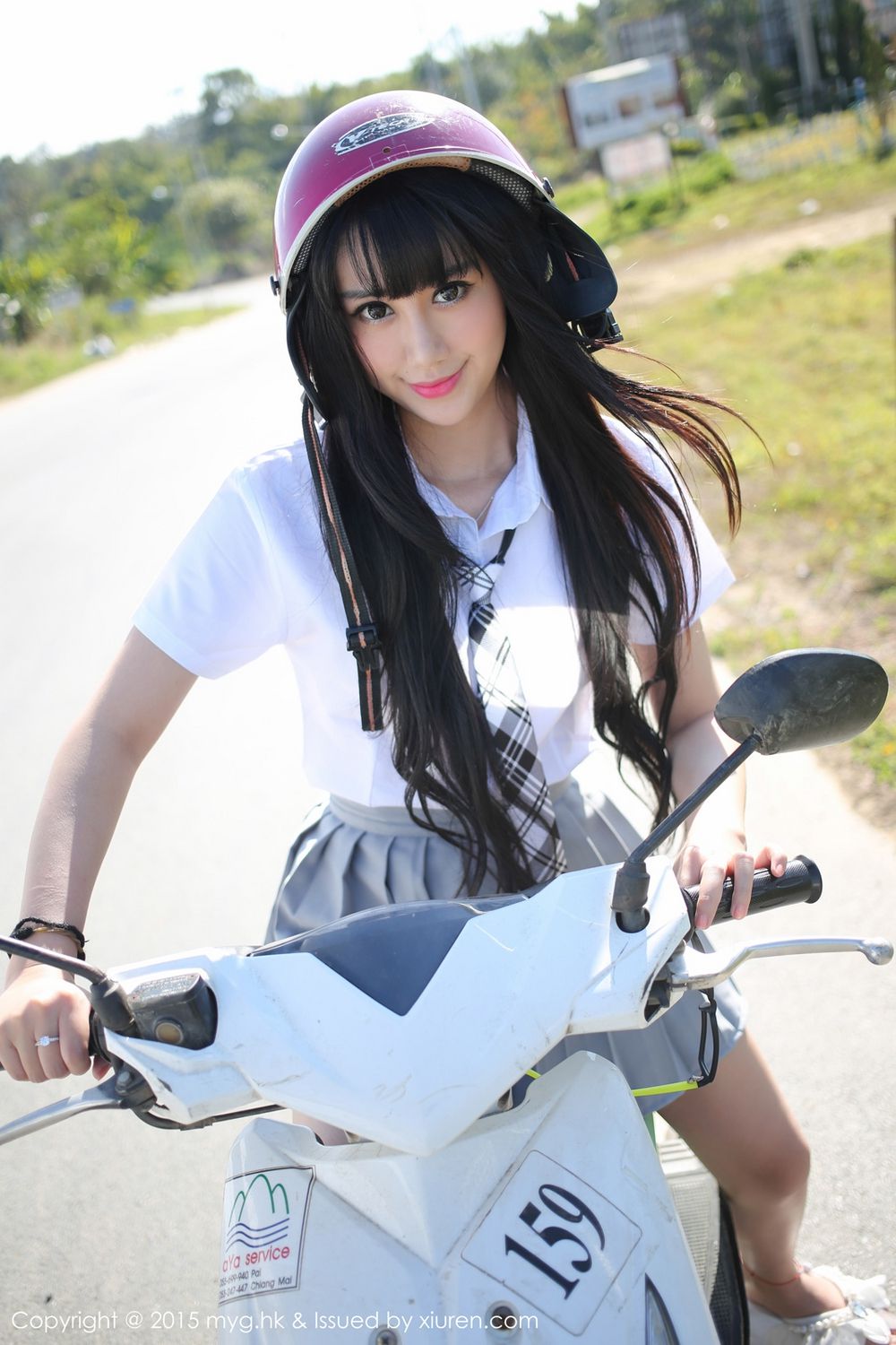 杨晓青儿《比基尼+校服外拍》 [美媛馆MyGirl] Vol.096