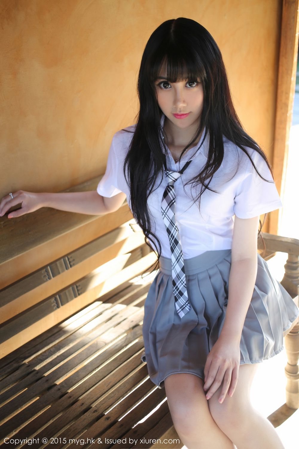 杨晓青儿《比基尼+校服外拍》 [美媛馆MyGirl] Vol.096