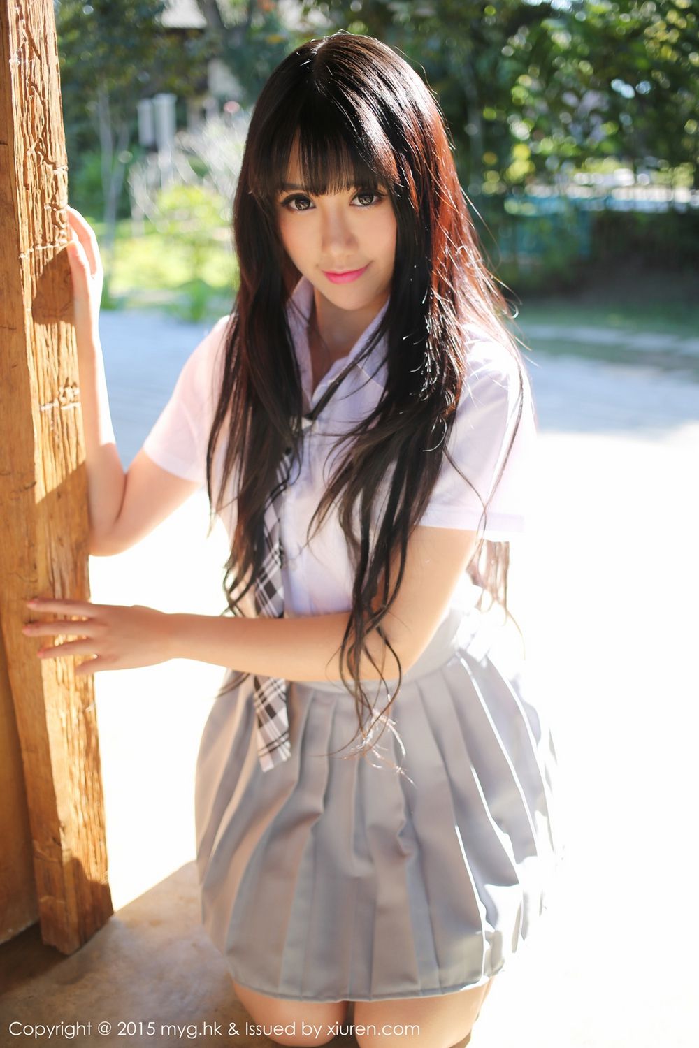杨晓青儿《比基尼+校服外拍》 [美媛馆MyGirl] Vol.096