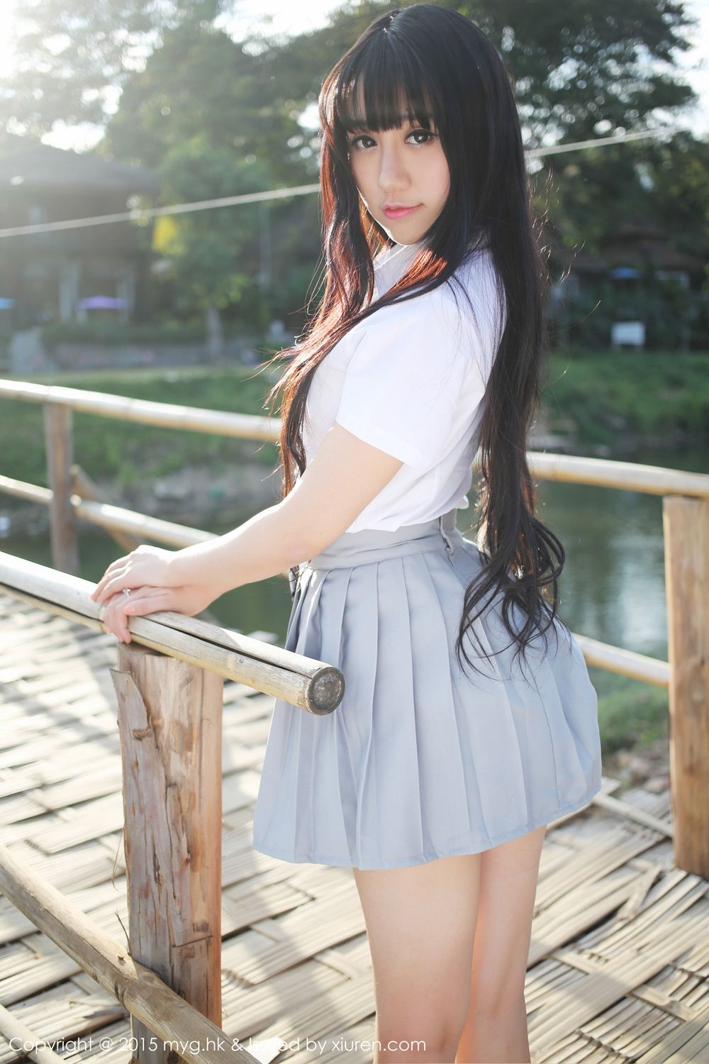 杨晓青儿《比基尼+校服外拍》 [美媛馆MyGirl] Vol.096