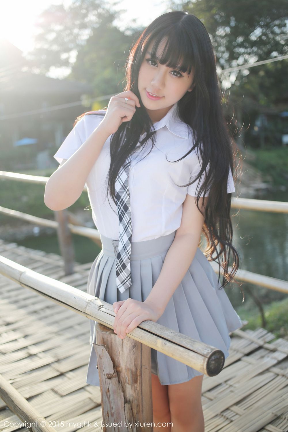 杨晓青儿《比基尼+校服外拍》 [美媛馆MyGirl] Vol.096