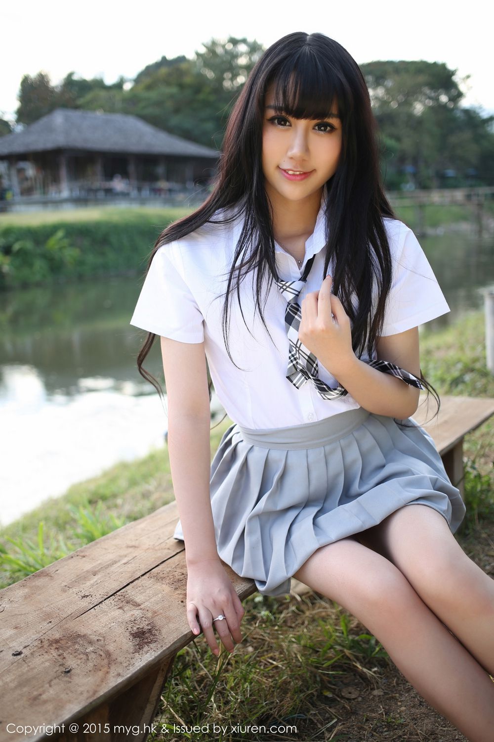杨晓青儿《比基尼+校服外拍》 [美媛馆MyGirl] Vol.096