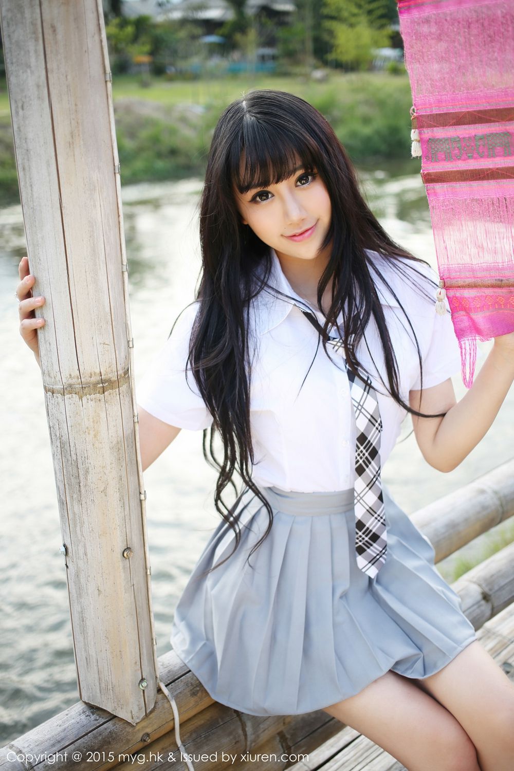 杨晓青儿《比基尼+校服外拍》 [美媛馆MyGirl] Vol.096