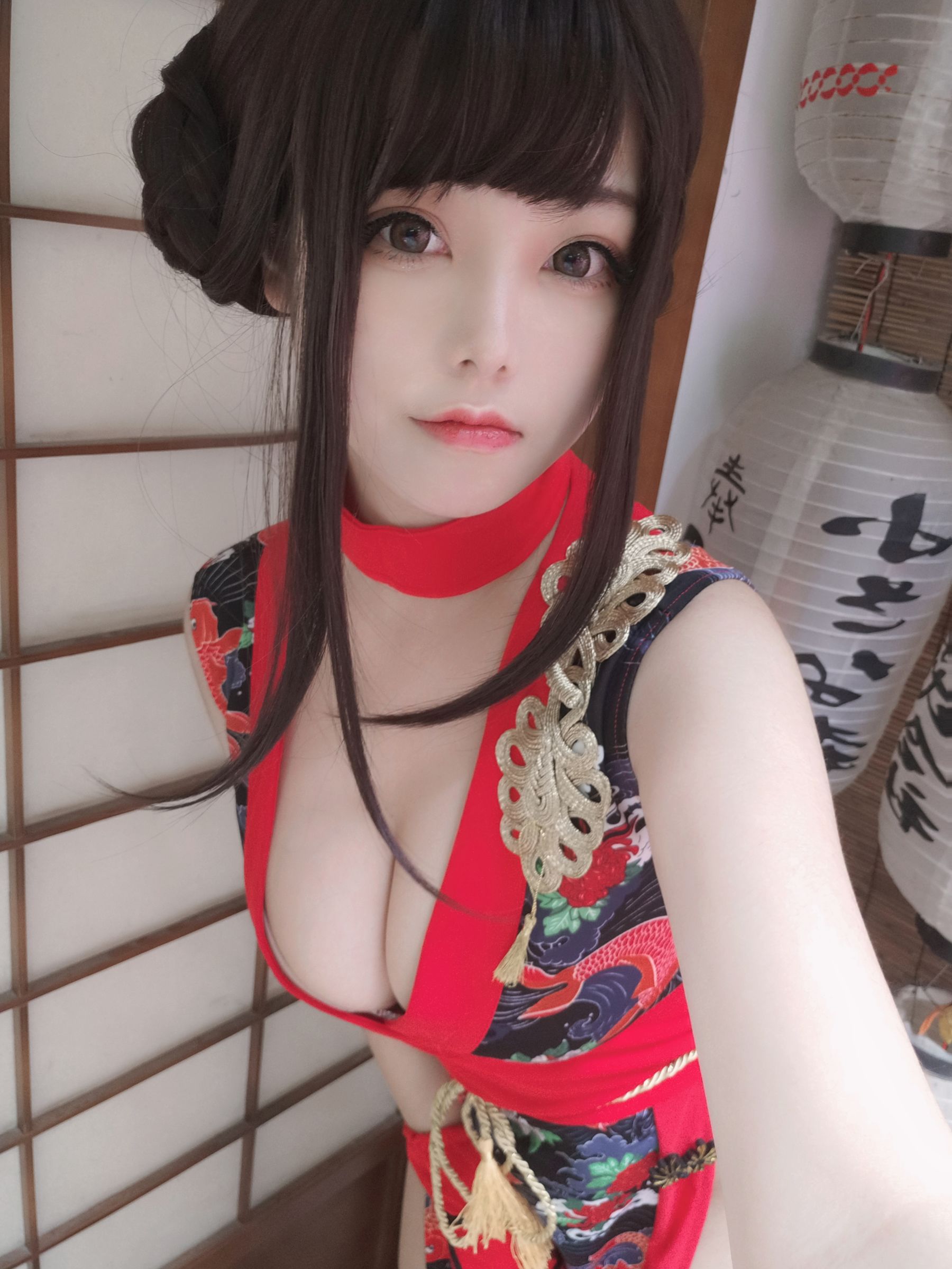 [COS福利] 萌系小姐姐蜜汁猫裘 - 红武士
