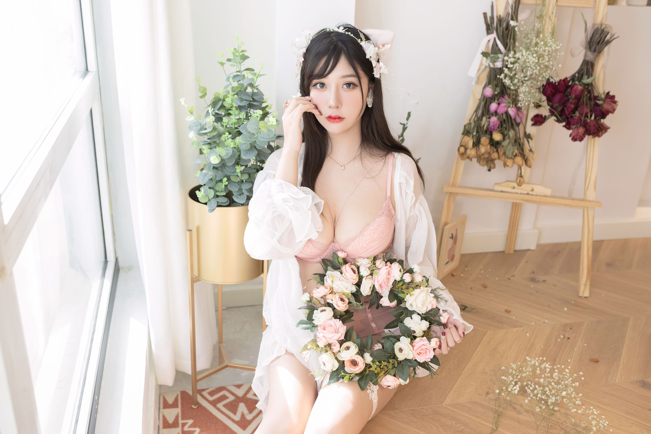 [COS福利] 巨乳猫九酱Sakura - 花の贰拾歲