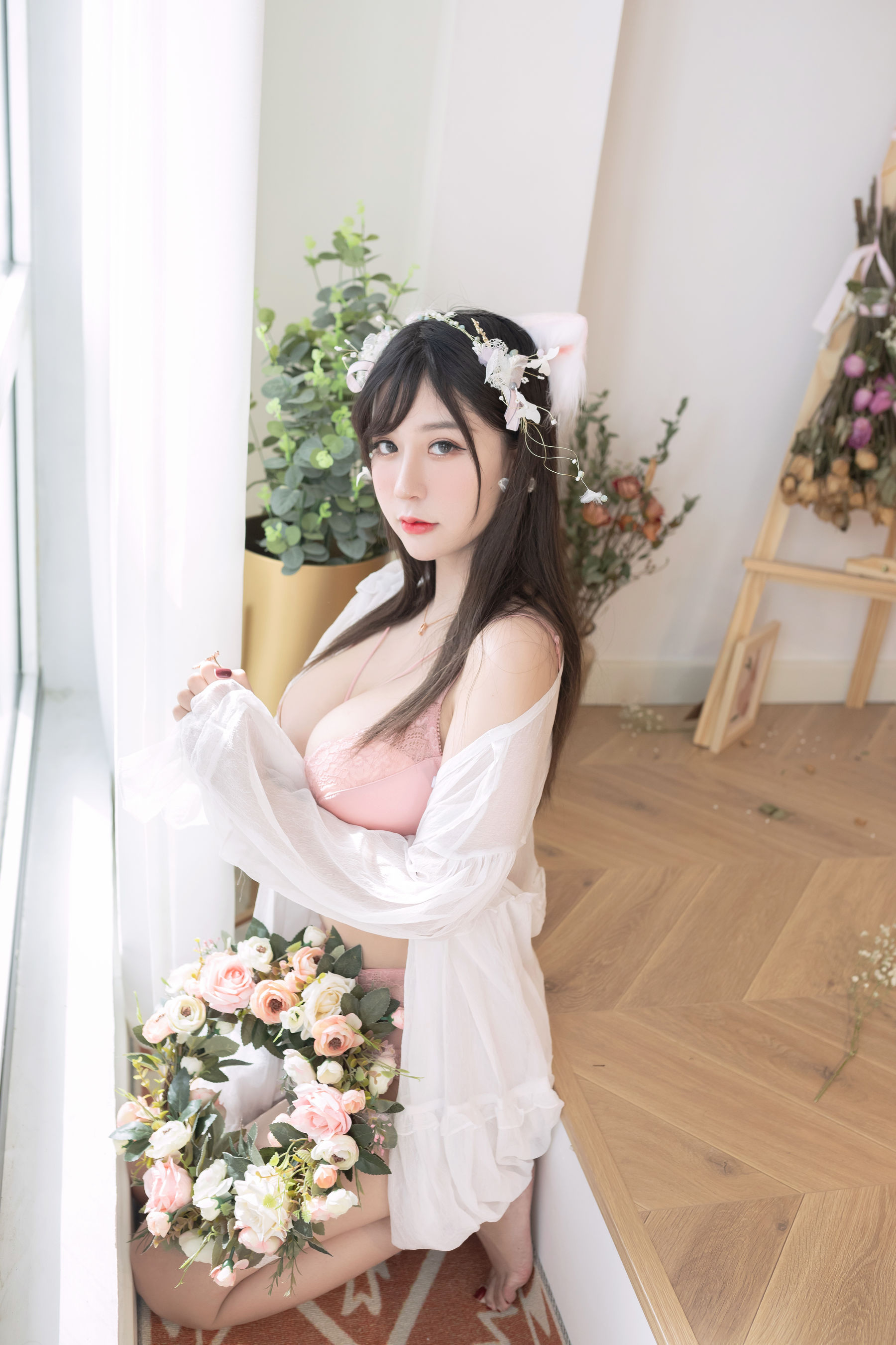 [COS福利] 巨乳猫九酱Sakura - 花の贰拾歲