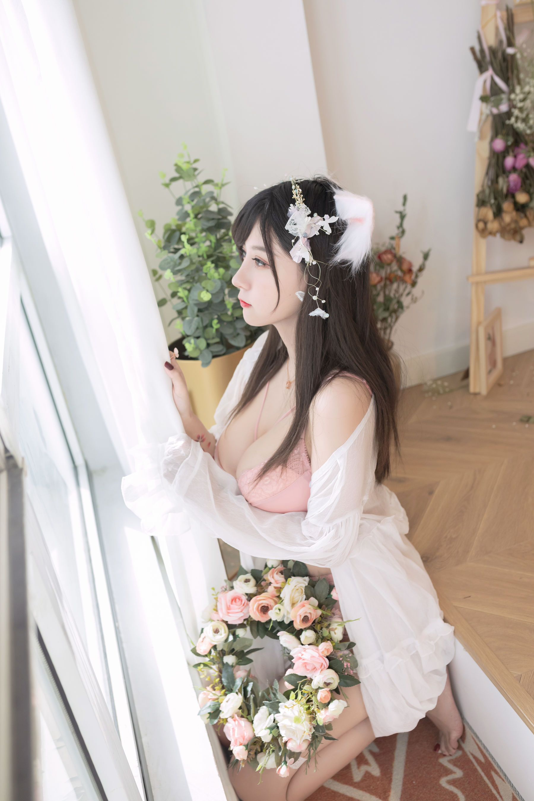 [COS福利] 巨乳猫九酱Sakura - 花の贰拾歲