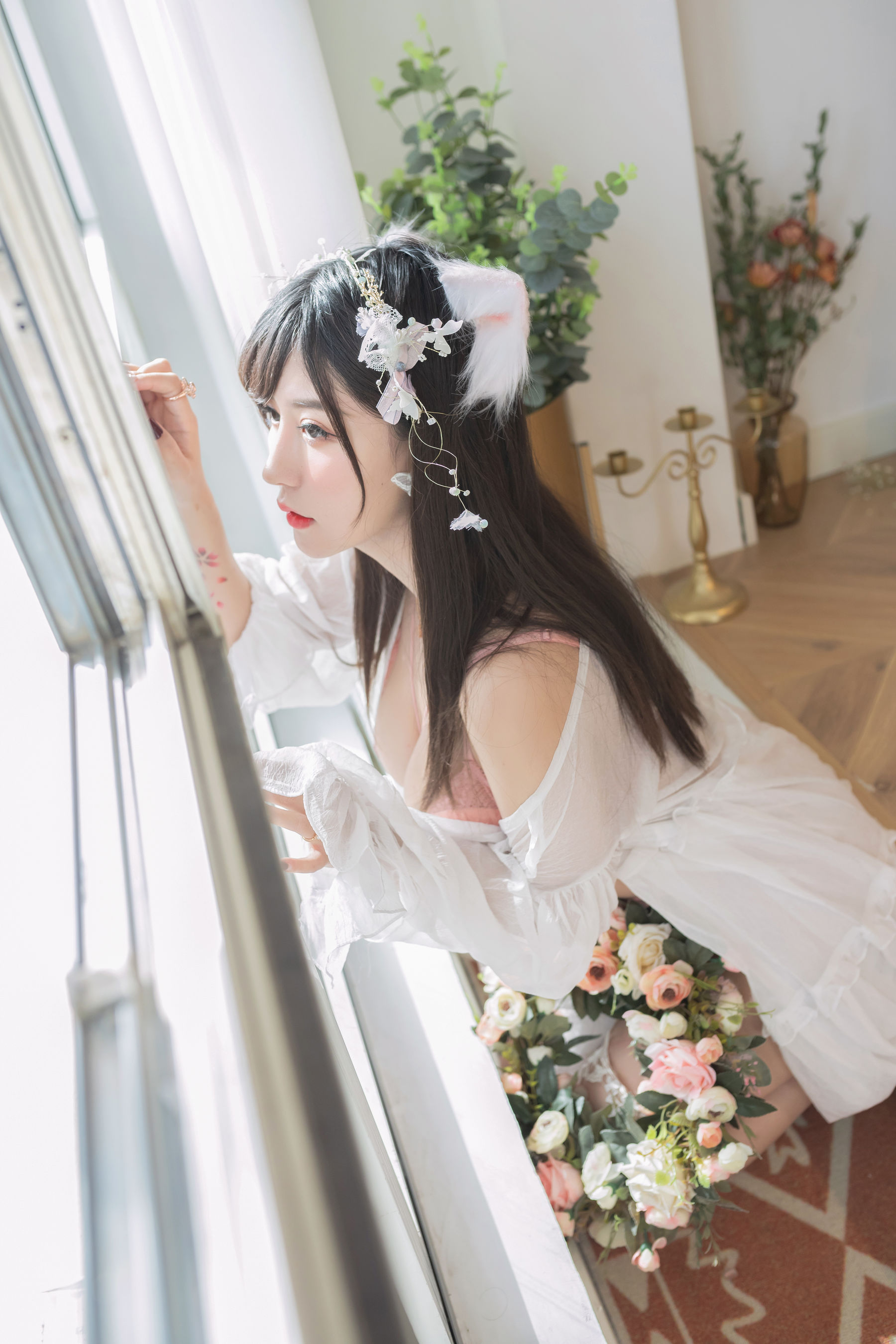 [COS福利] 巨乳猫九酱Sakura - 花の贰拾歲
