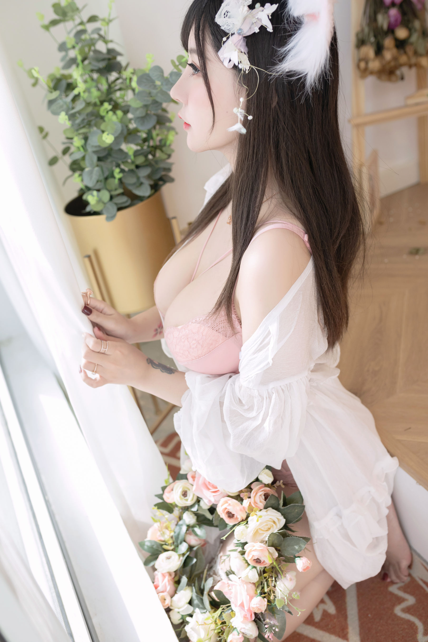 [COS福利] 巨乳猫九酱Sakura - 花の贰拾歲