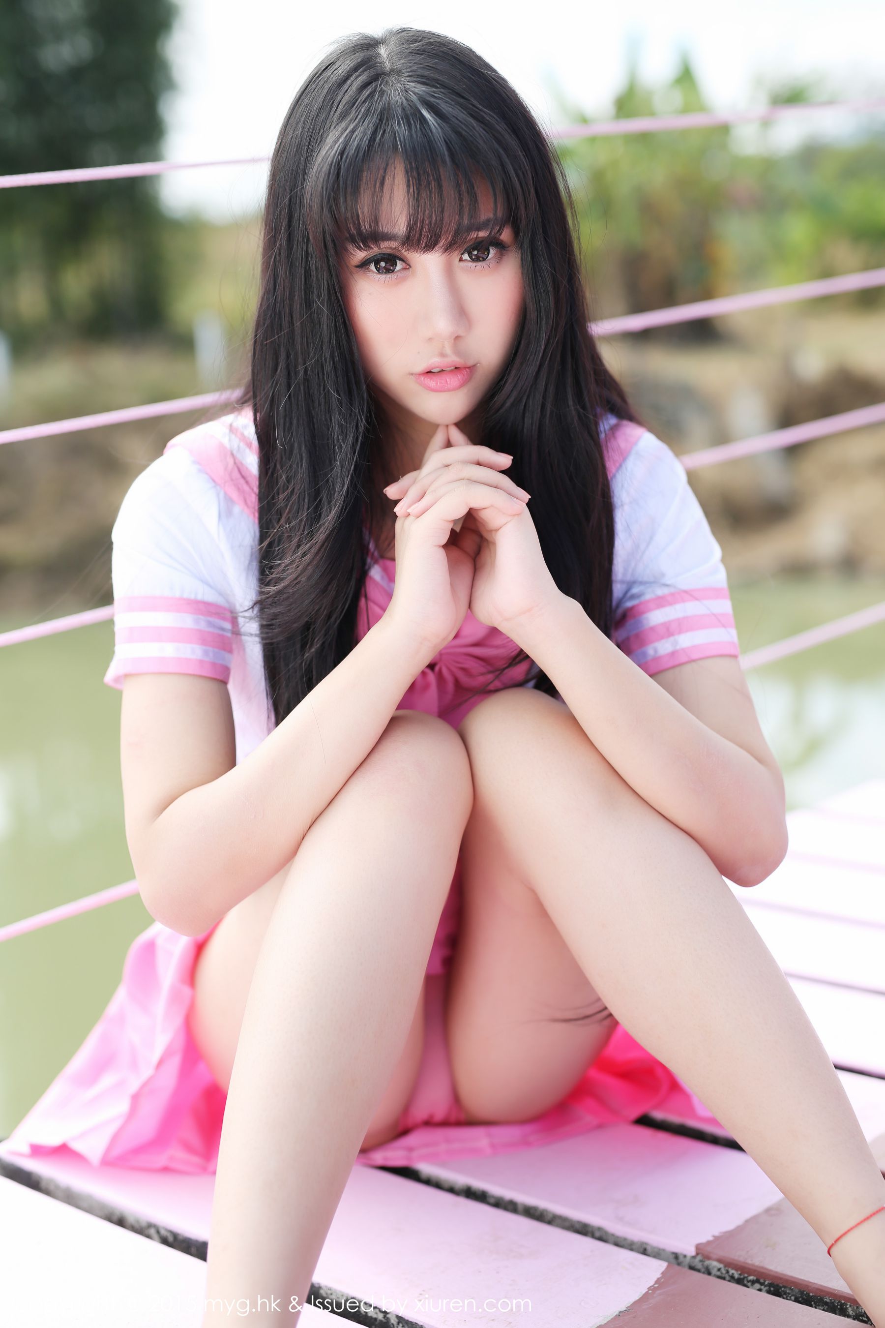 杨晓青儿《泰国Pai县》校服+热裤+内衣 [美媛馆MyGirl] Vol.099