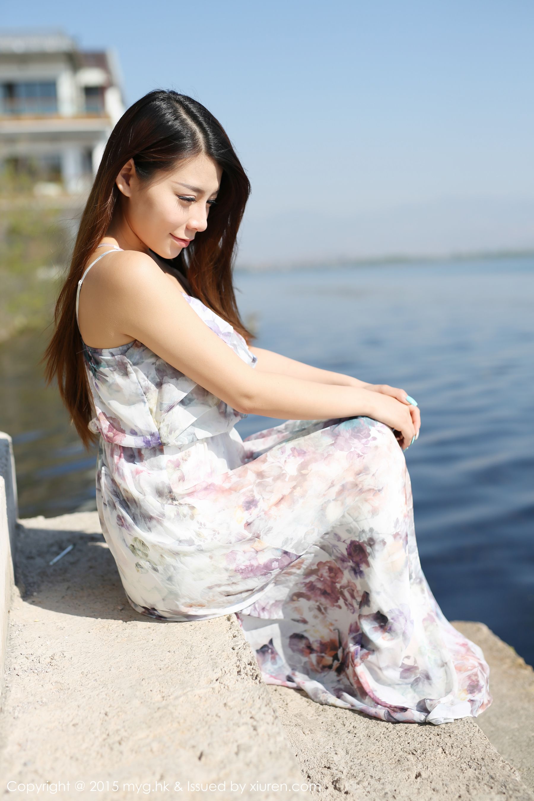 Vetiver嘉宝贝儿《小清新唯美长裙+牛仔装》 [美媛馆MyGirl] Vol.106